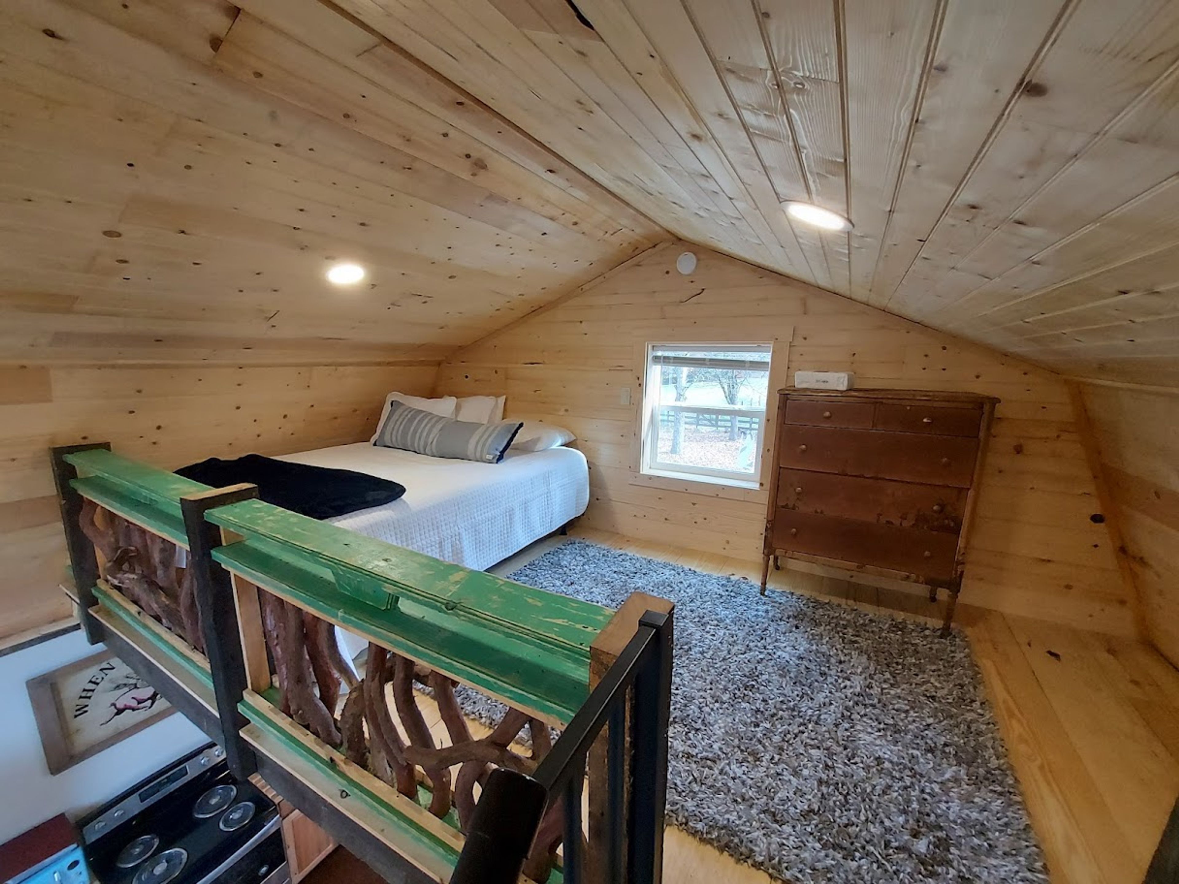 Loft | Queen Bed | 2nd Floor | Winding Staircase to Access