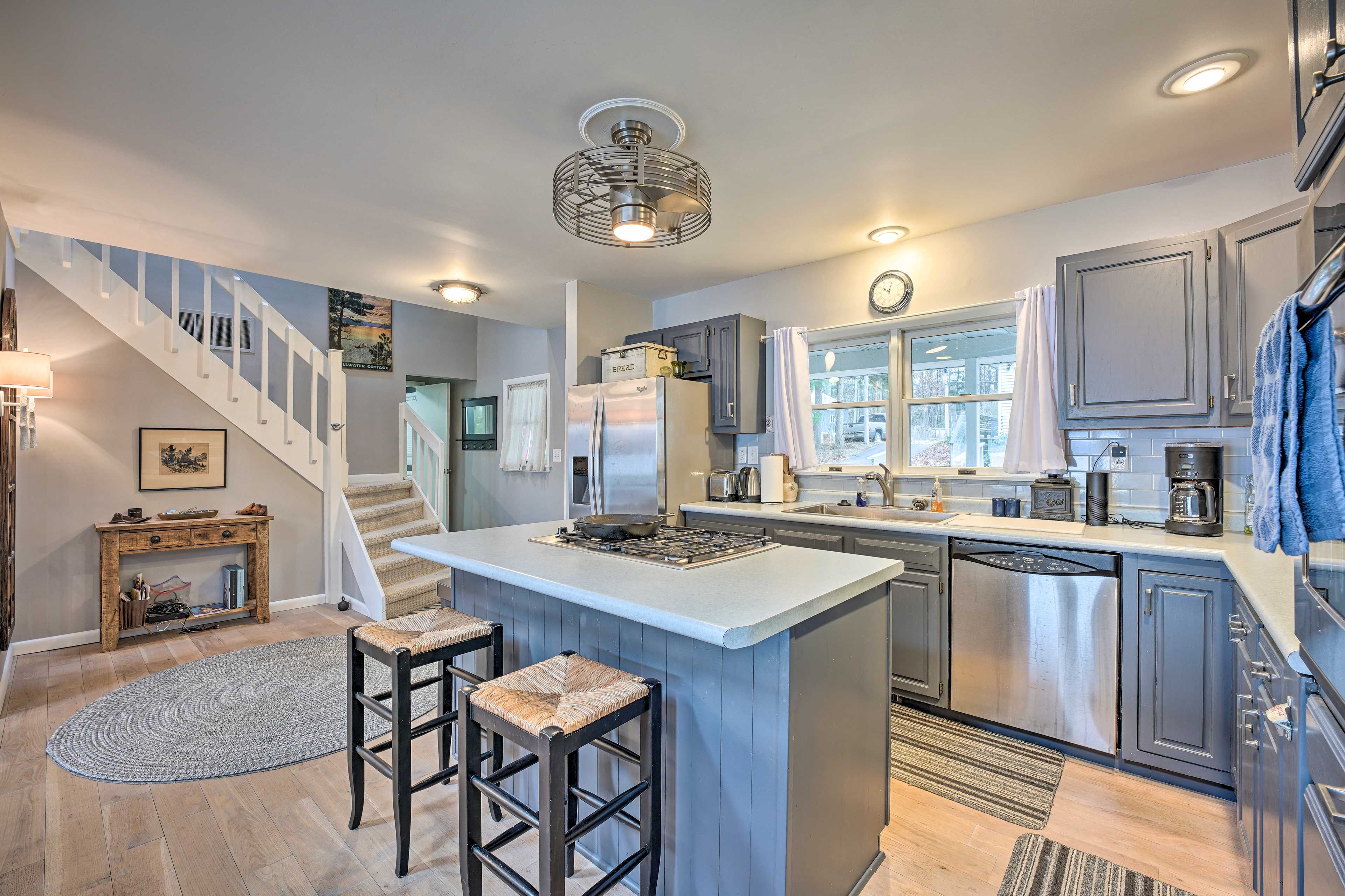 Kitchen | Bar Seating | Drip Coffee Maker