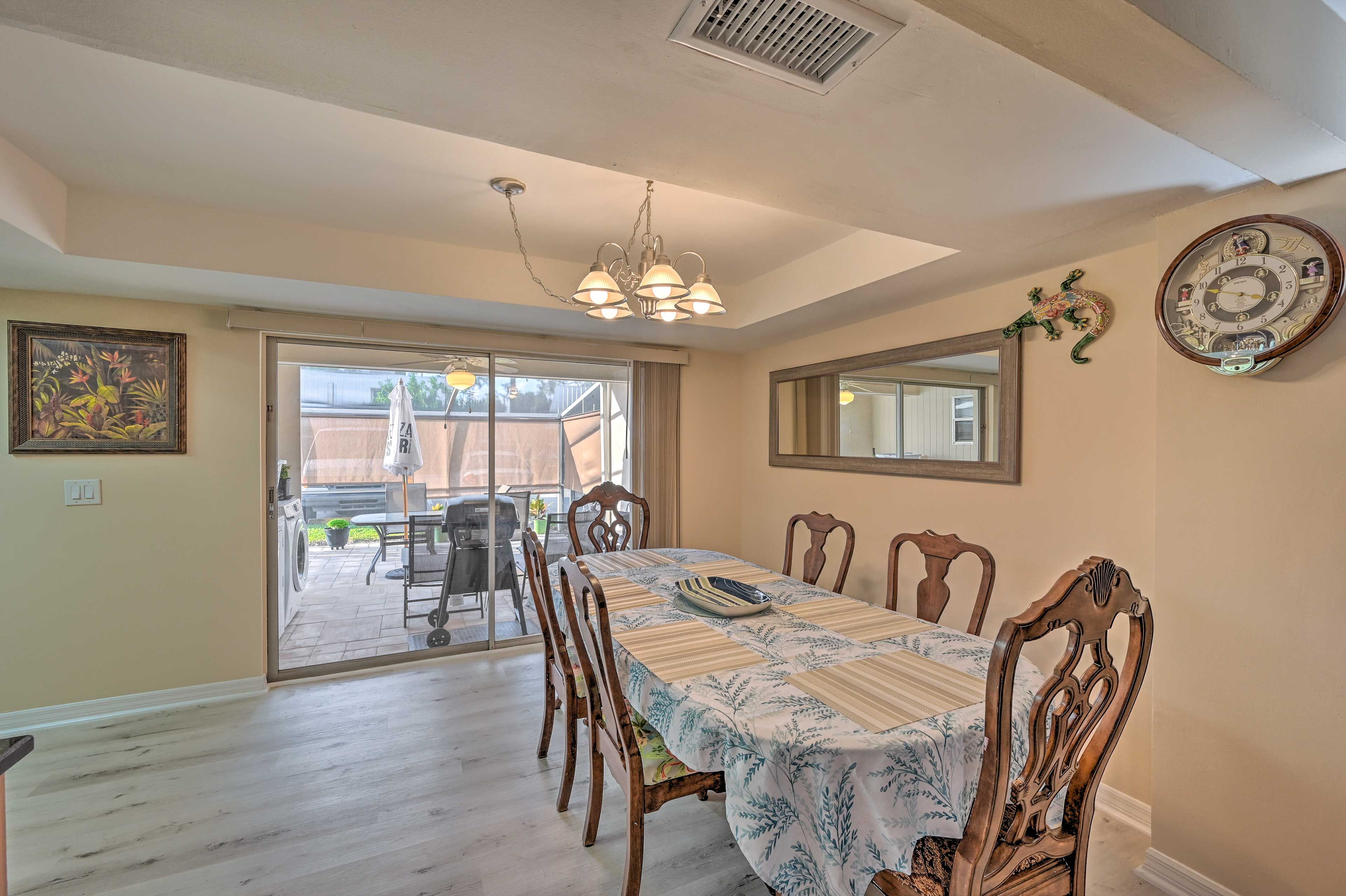 Dining Room | Access to Screened-In Porch & Patio