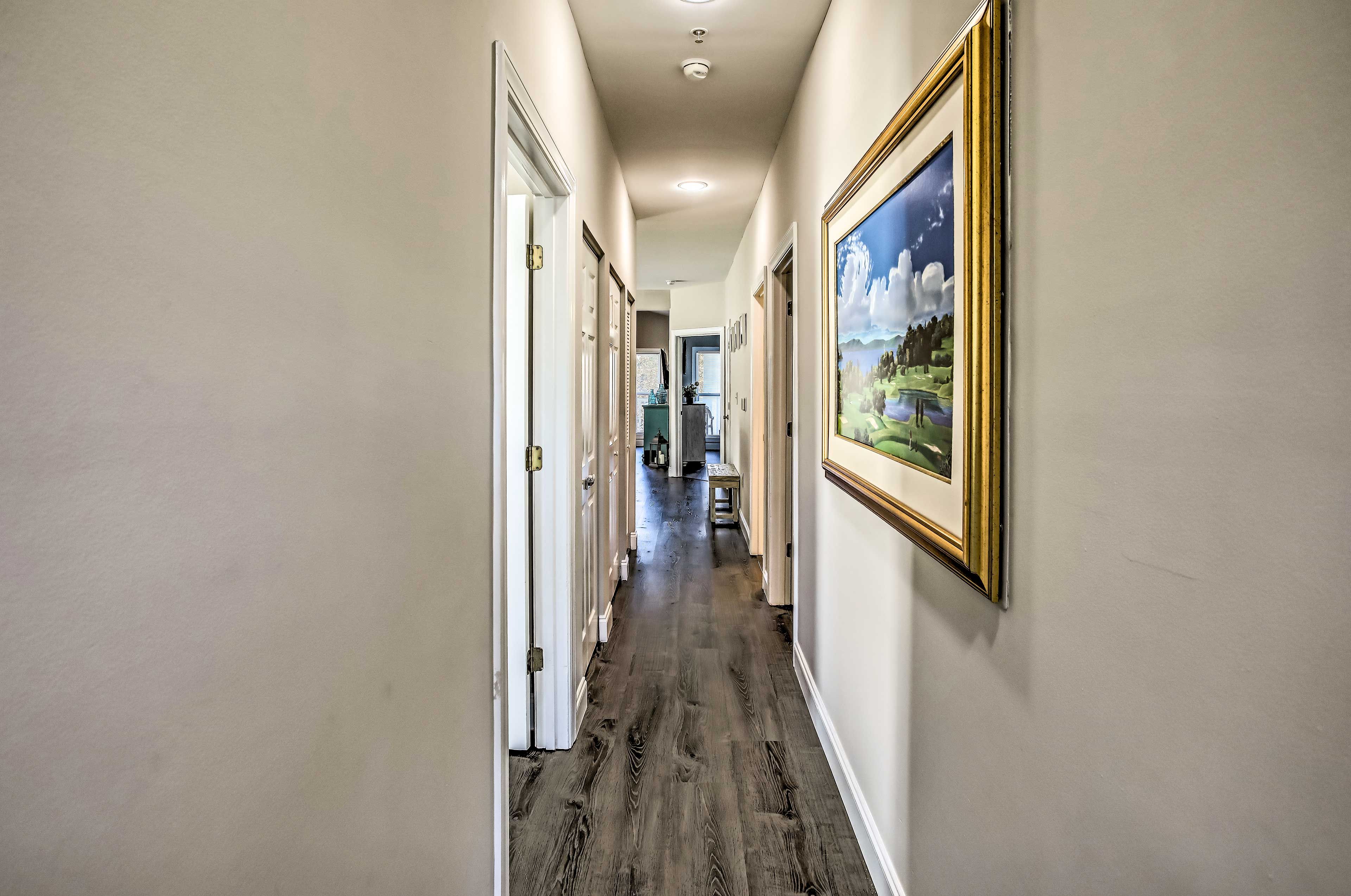 Main Living Space | Hallway to Bedrooms
