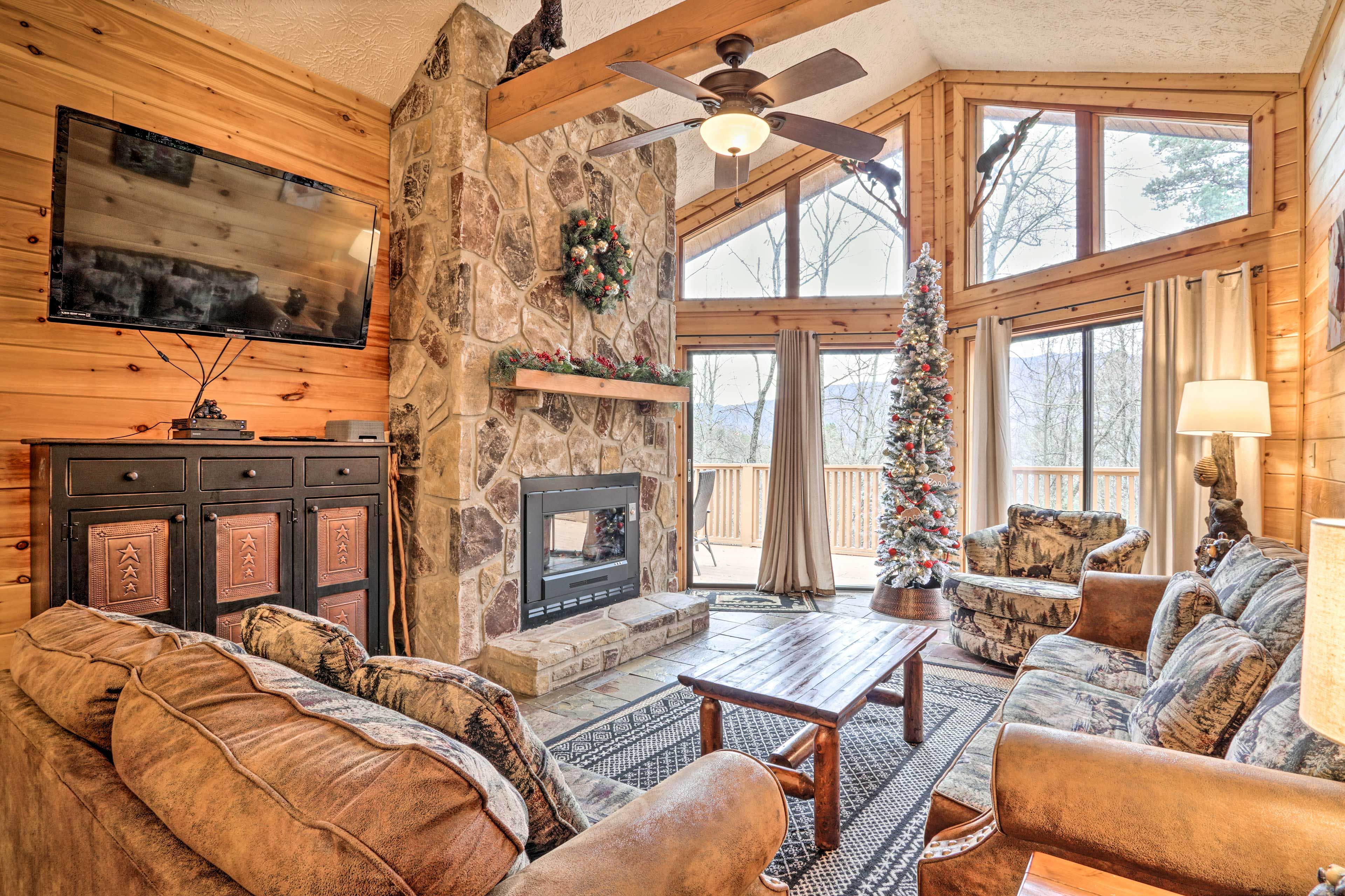 Gatlinburg Vacation Rental | 4BR | 3BA | 2,400 Sq Ft | Stairs Required