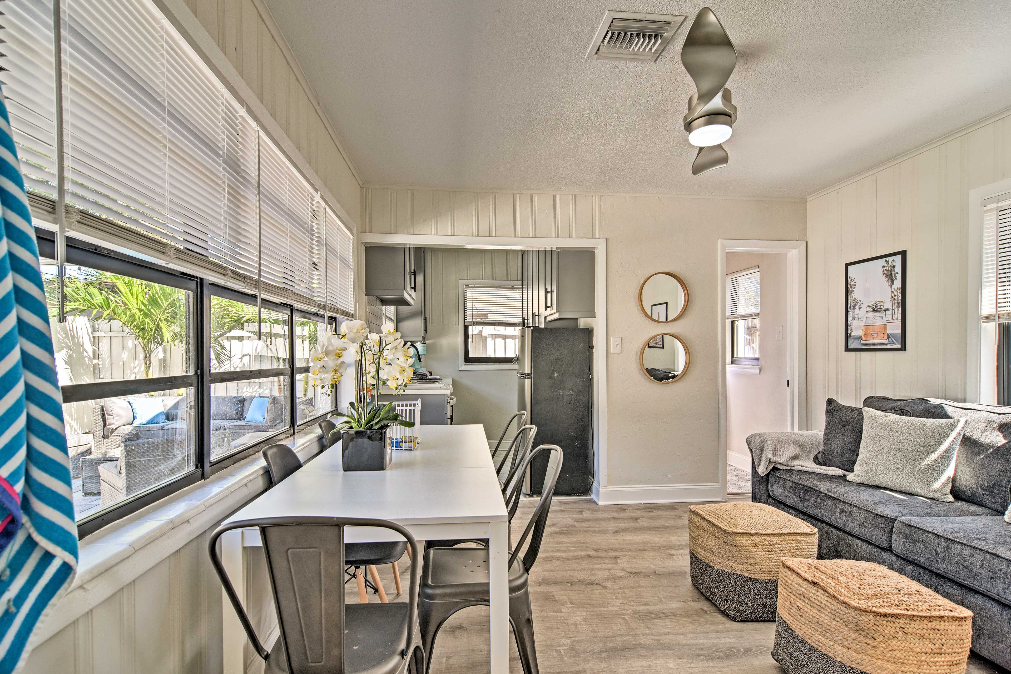 Madeira Beach Vacation Rental | 2BR | 2BA | 585 Sq Ft | 1 Small Step Required