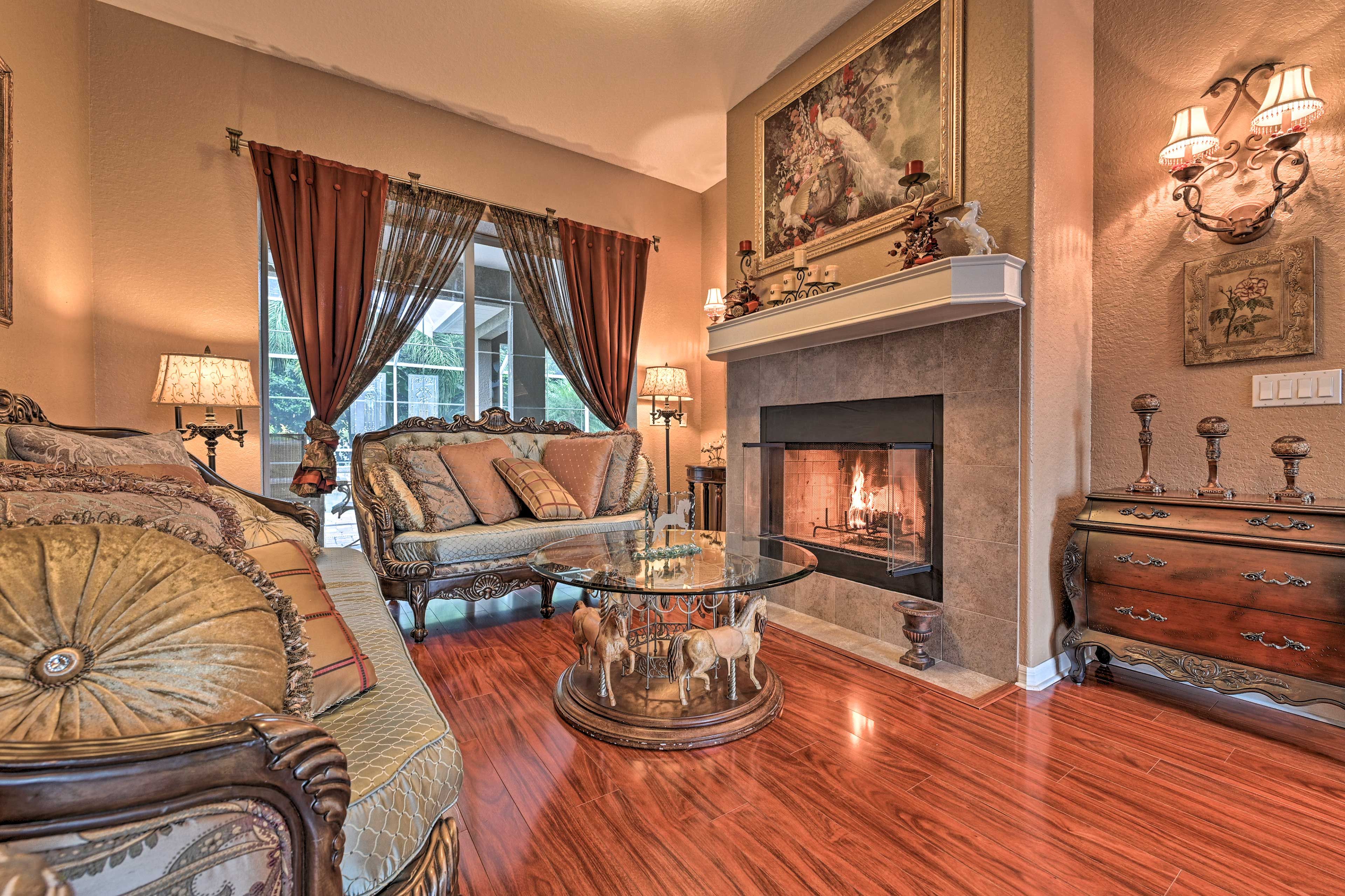 Sitting Room | Main Level | Wood-Burning Fireplace Not For Guest Use