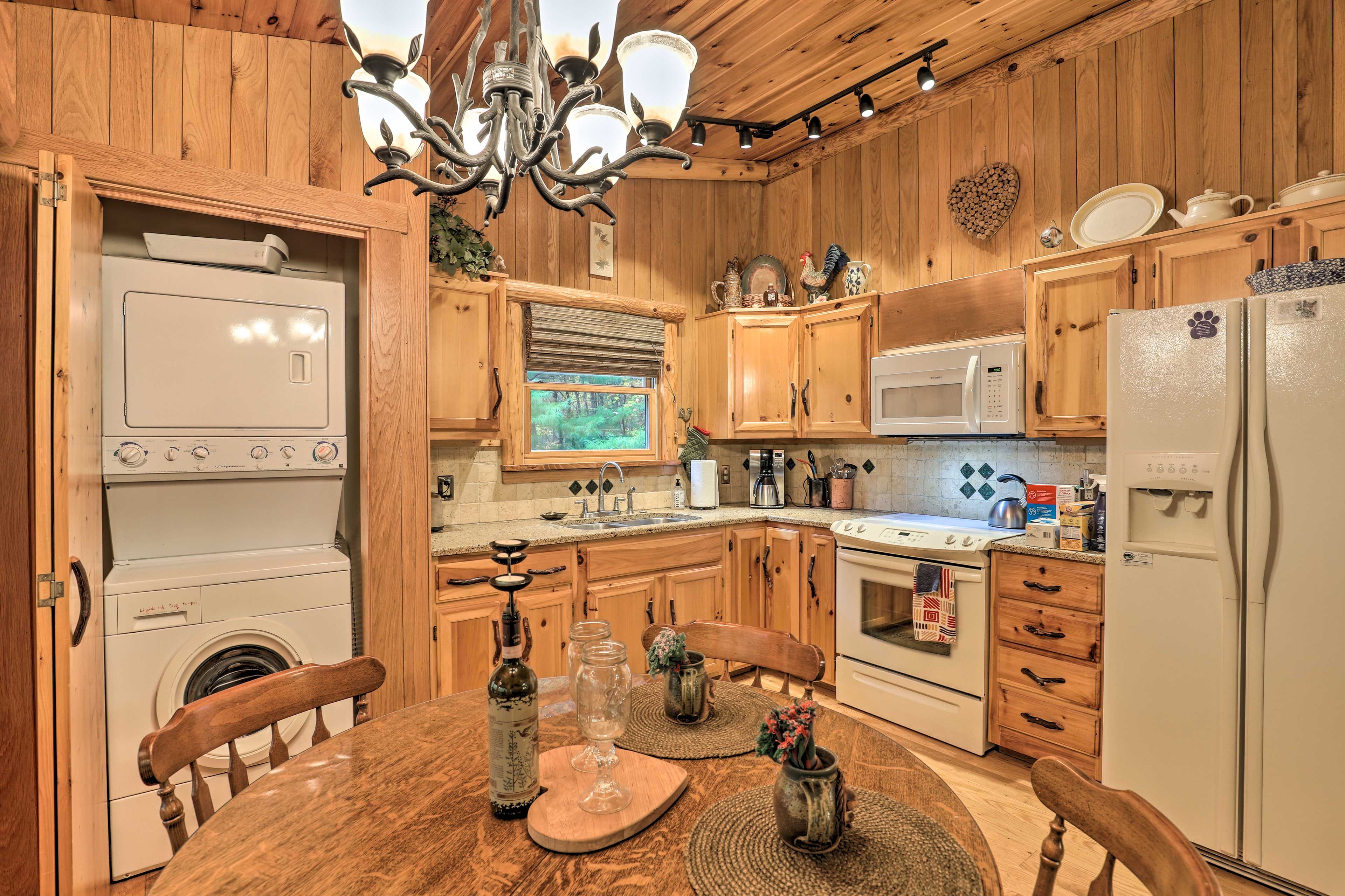 Kitchen | Well-Equipped | In-Unit Washer & Dryer | Iron & Board