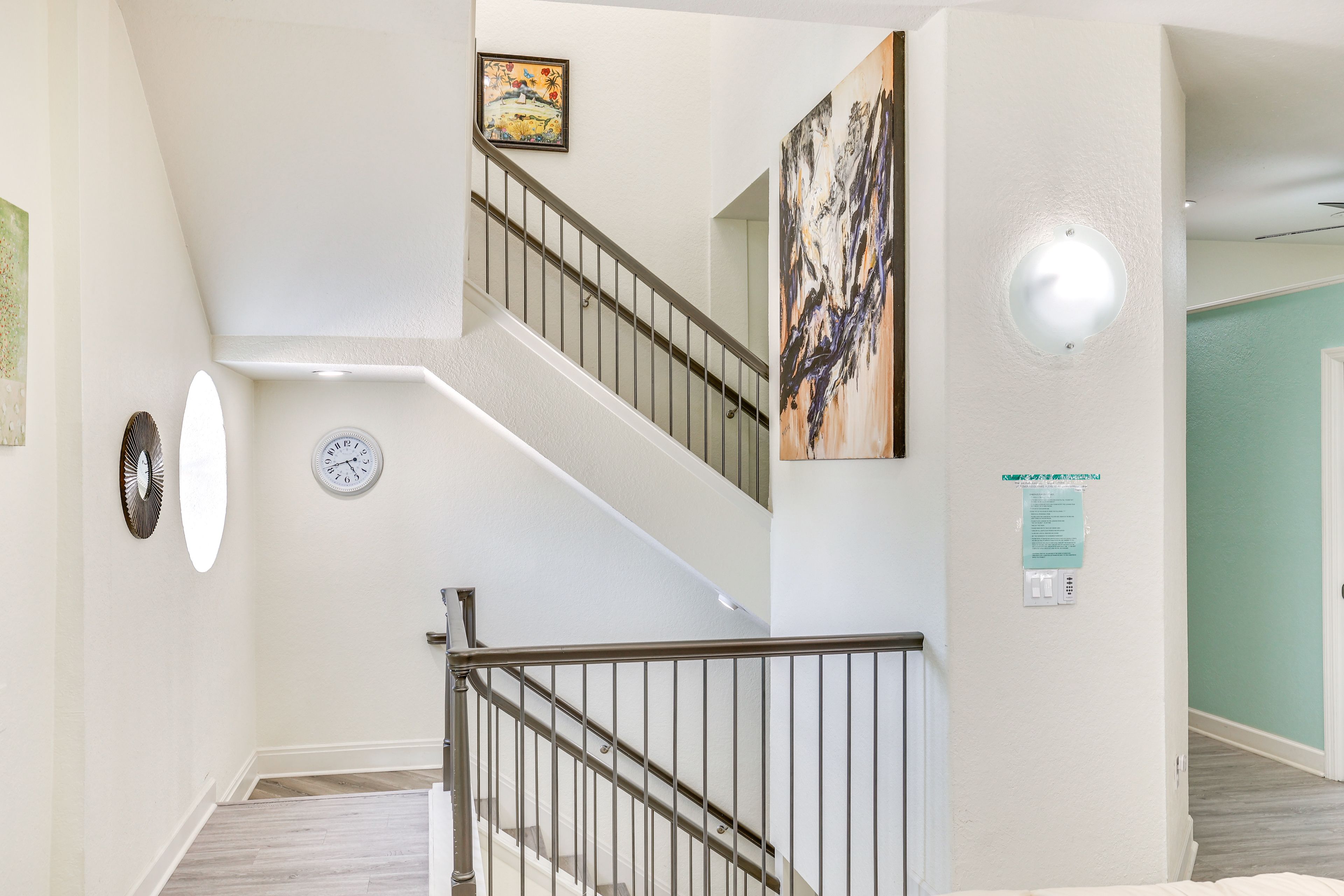 Hallway | Stairs Required to Access Main Living Area & Bedrooms