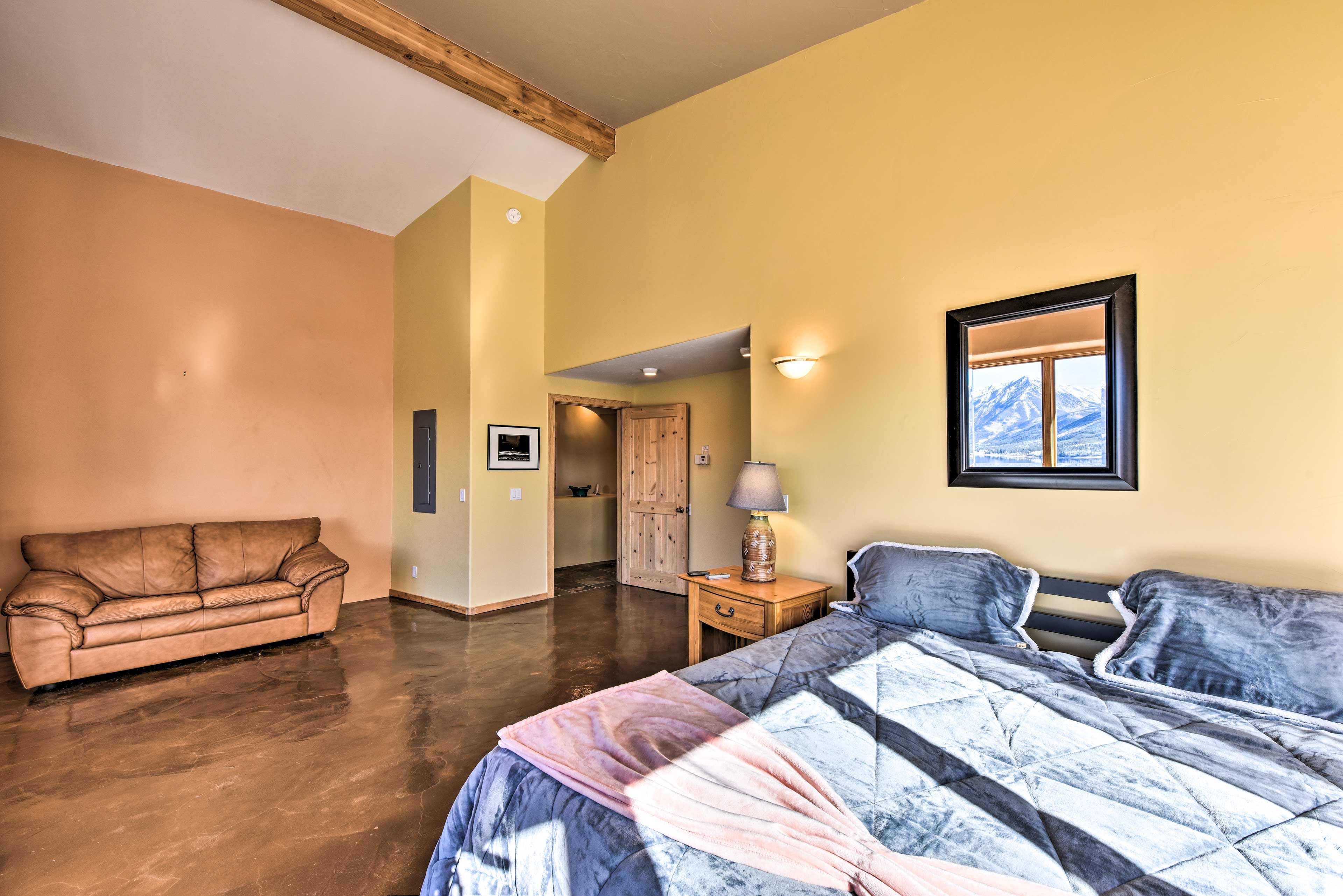 Bedroom 1 | Linens Provided | Wood-Burning Fireplace