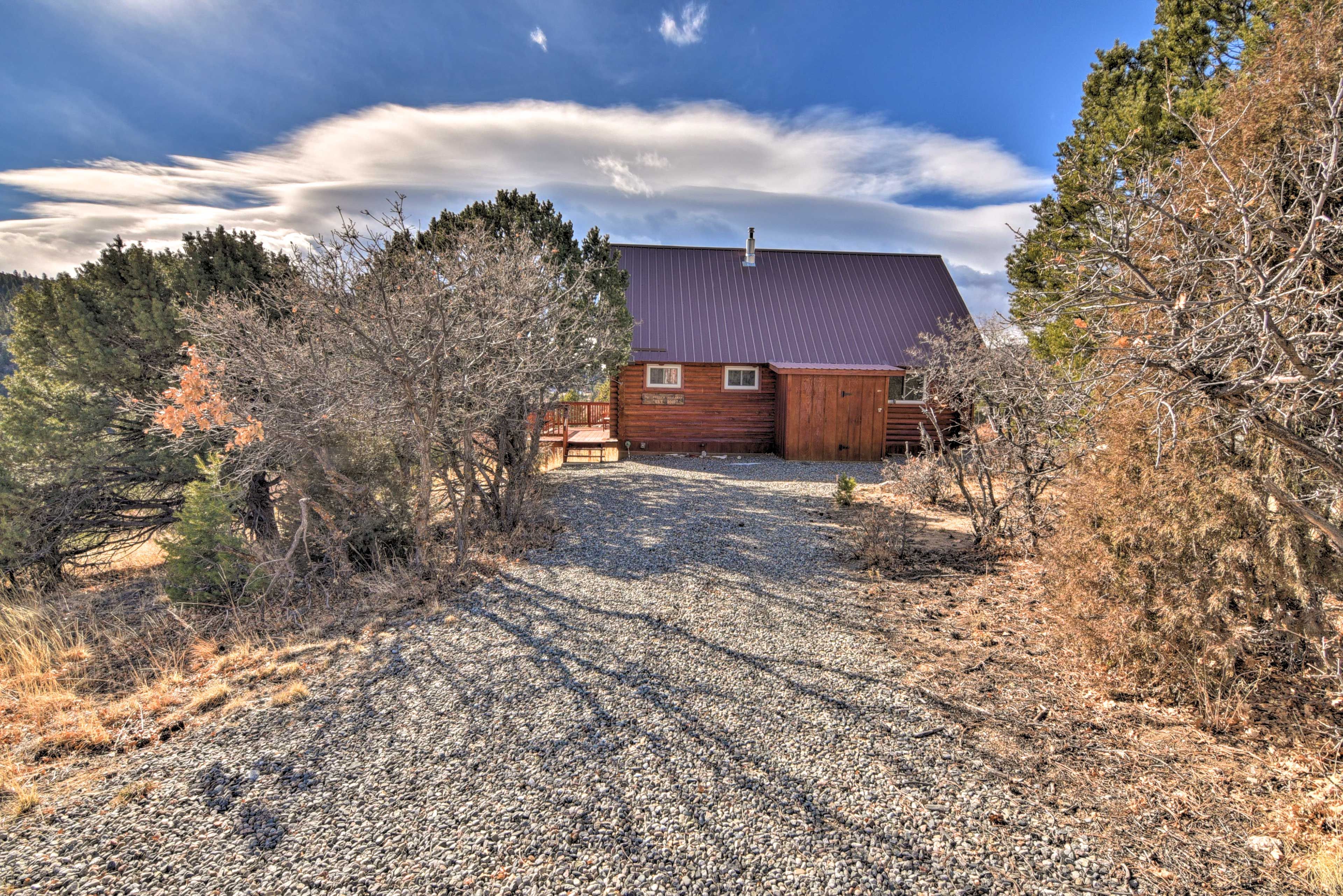 Cabin Driveway | Parking for 4 Vehicles