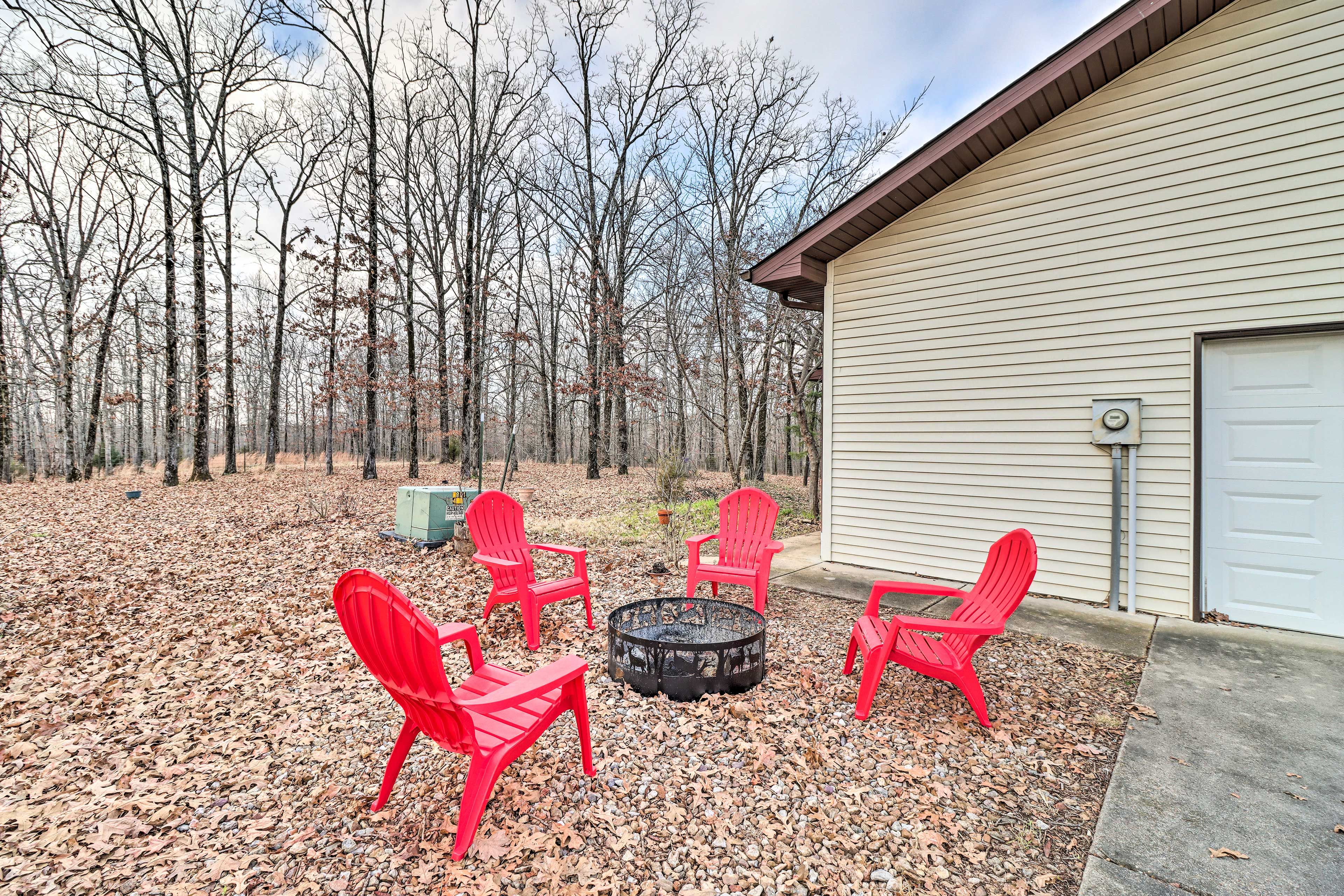 Views of Mark Twain National Forrest from Fire Pit