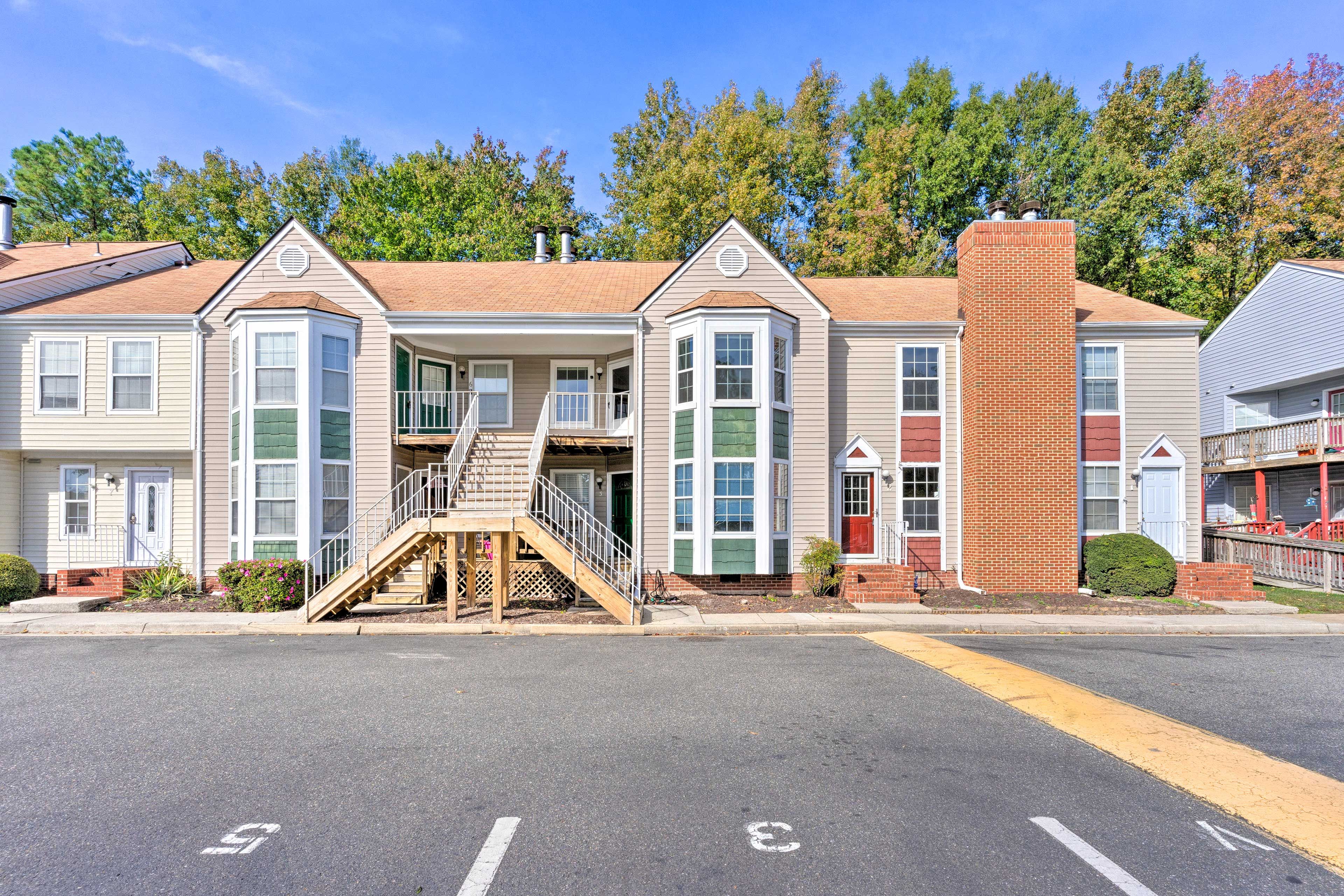 Property Exterior | Parking | Community Lot (1 Reserved Covered Space)