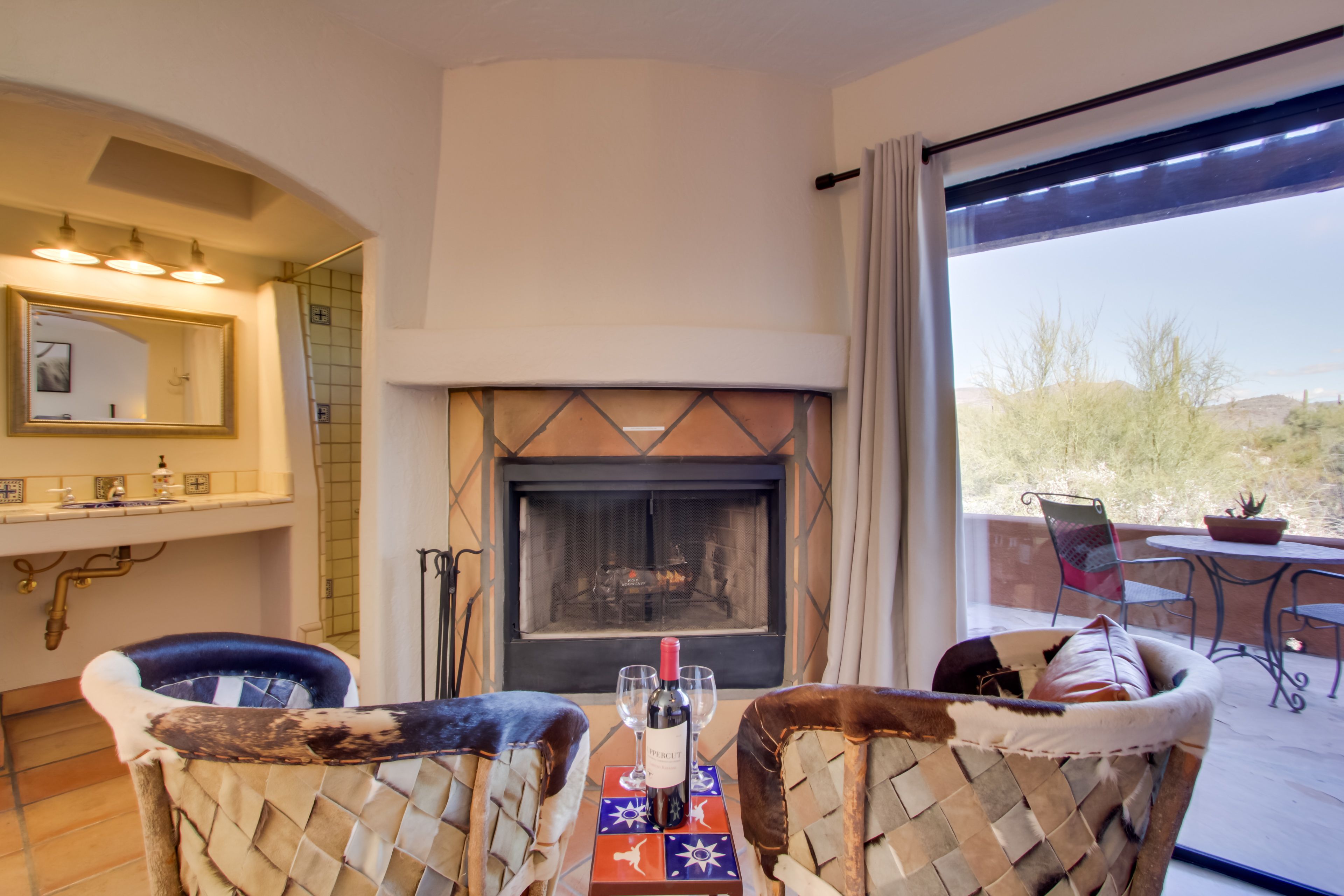 Studio | Wood-Burning Fireplace