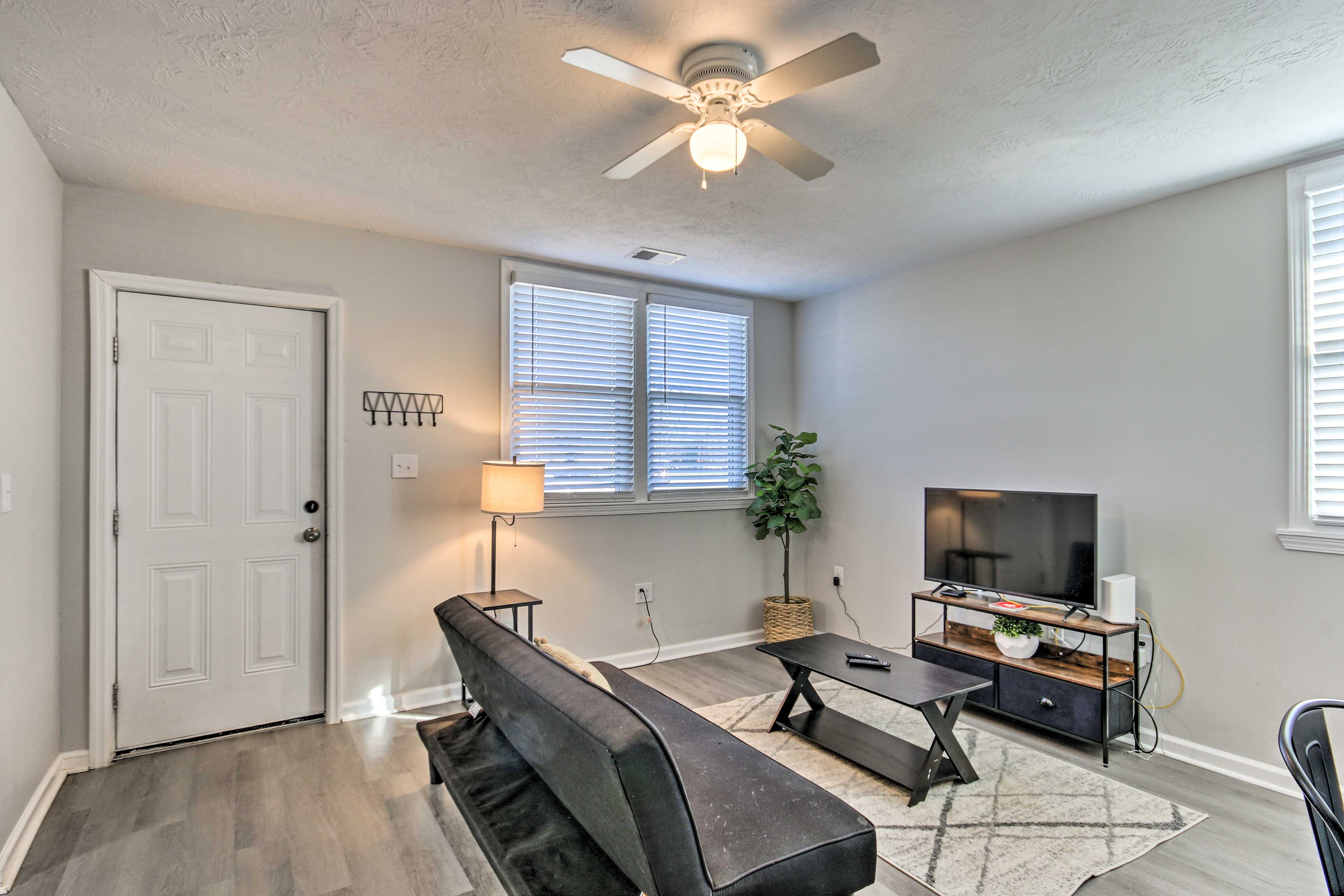 Augusta Vacation Rental | 2BR | 1BA | 2 Steps Required | 825 Sq Ft