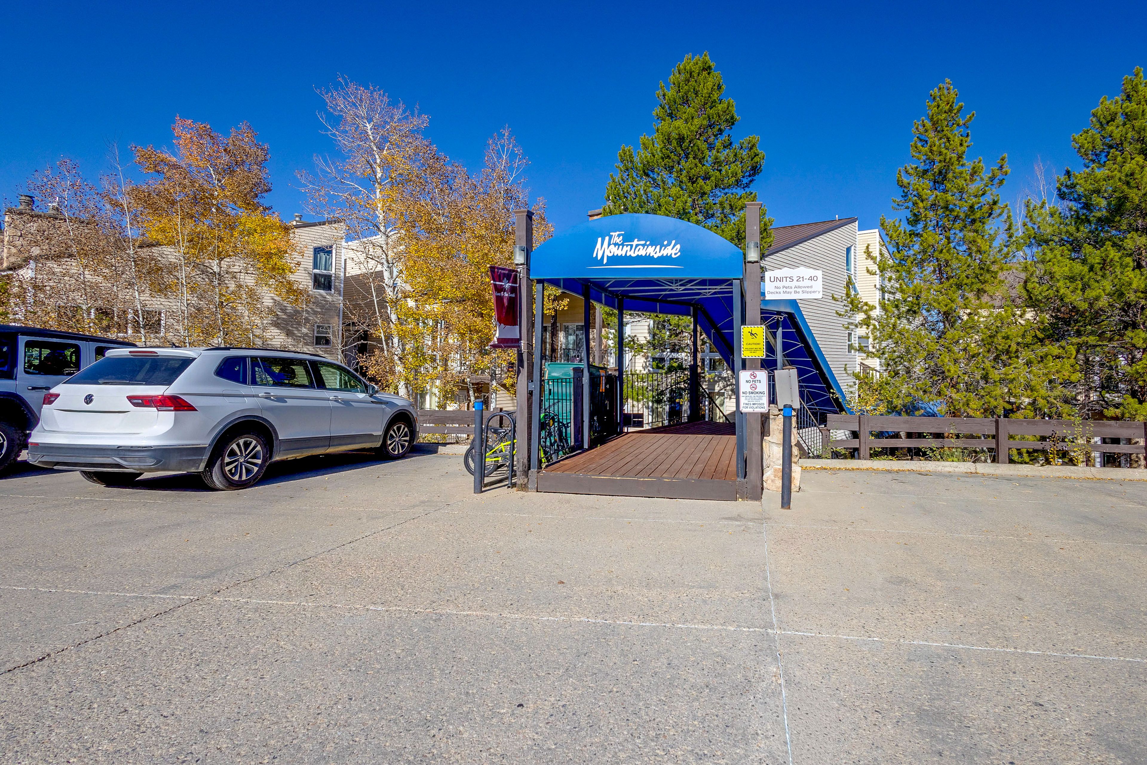 Community Entrance | Located in Mountainside Condos at Granby Ranch