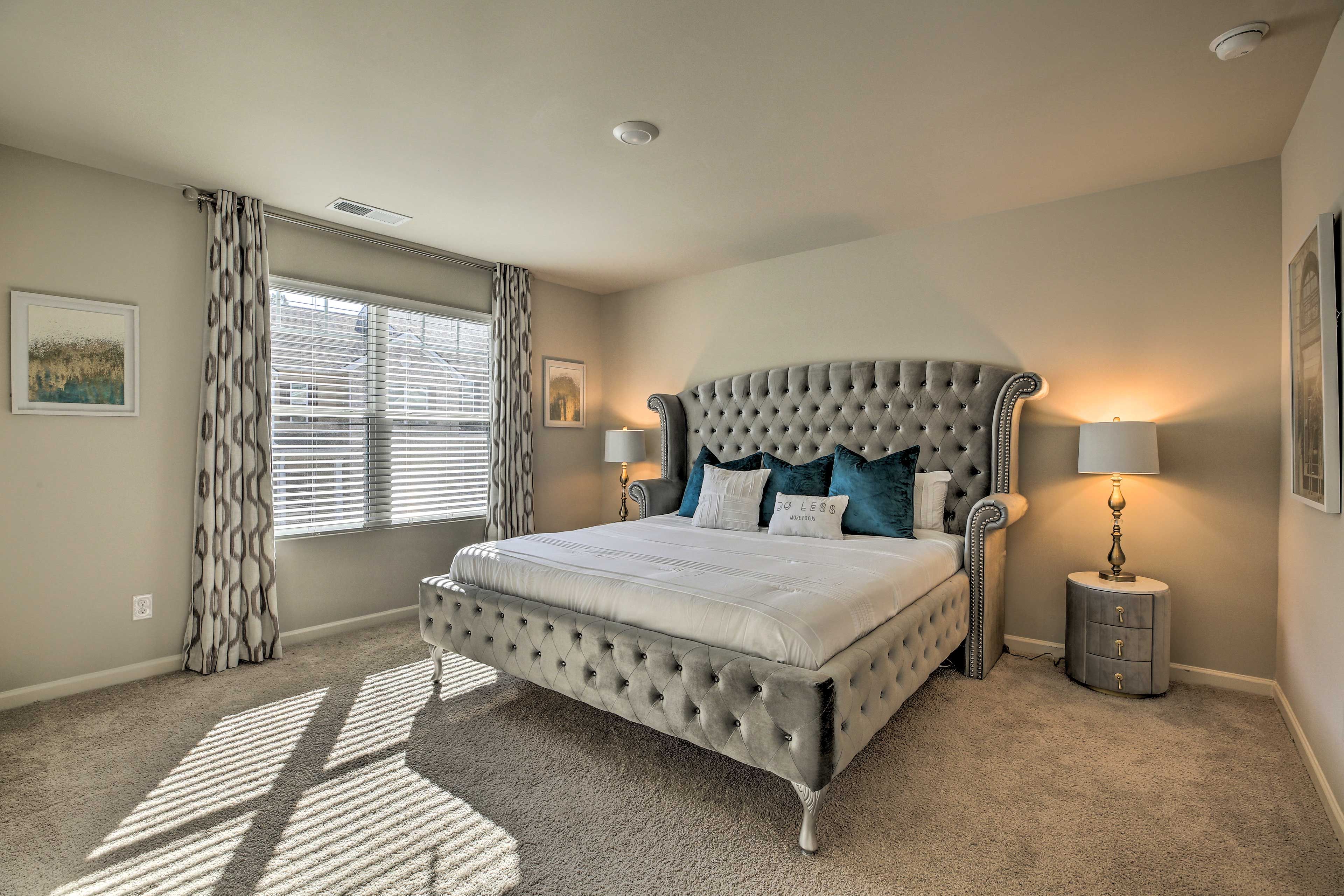 Bedroom 1 | 2nd Floor | King Bed | Linens Provided | En-Suite Bathroom