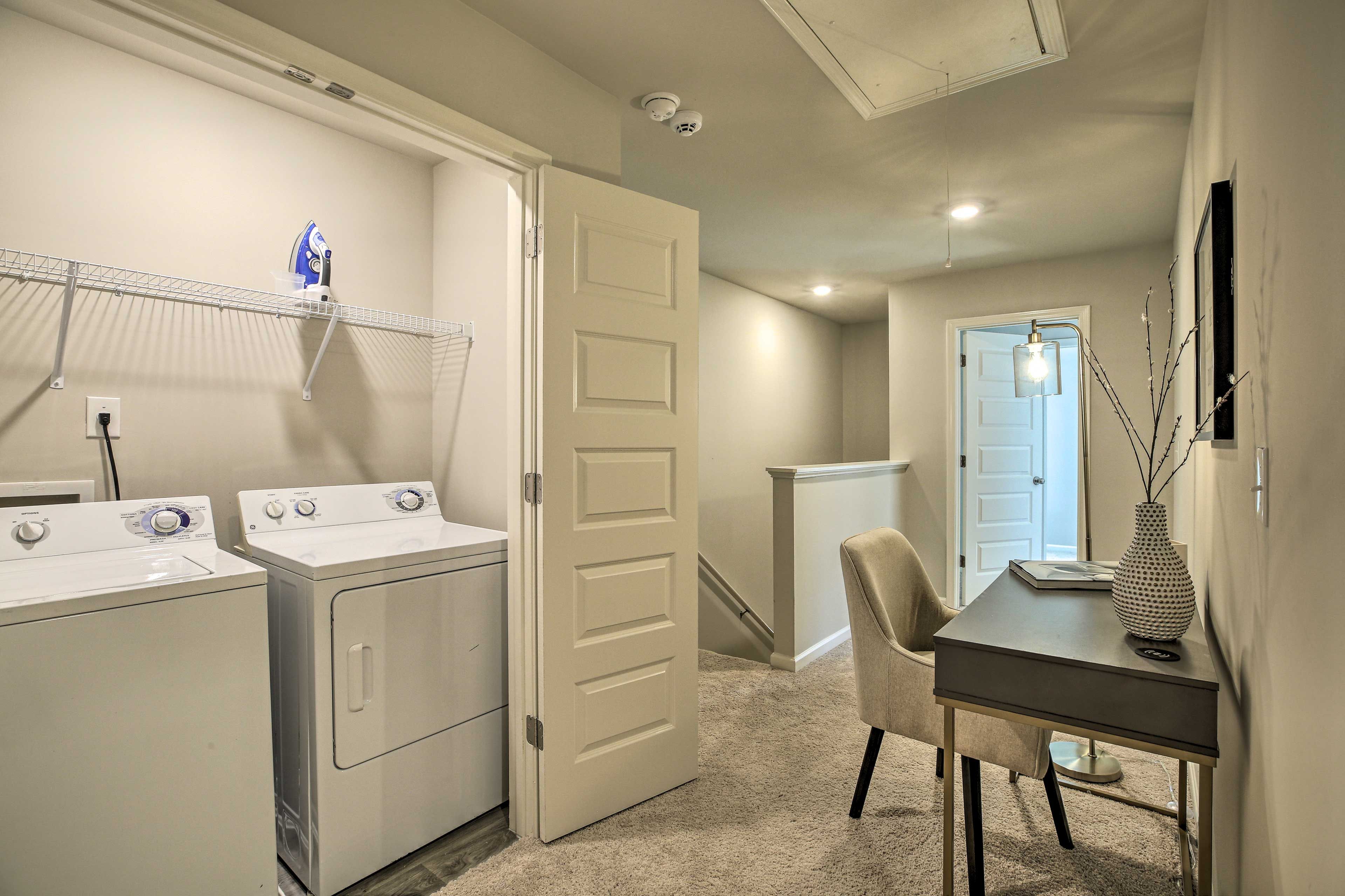 In-Unit Laundry | 2nd Floor | Iron/Ironing Board