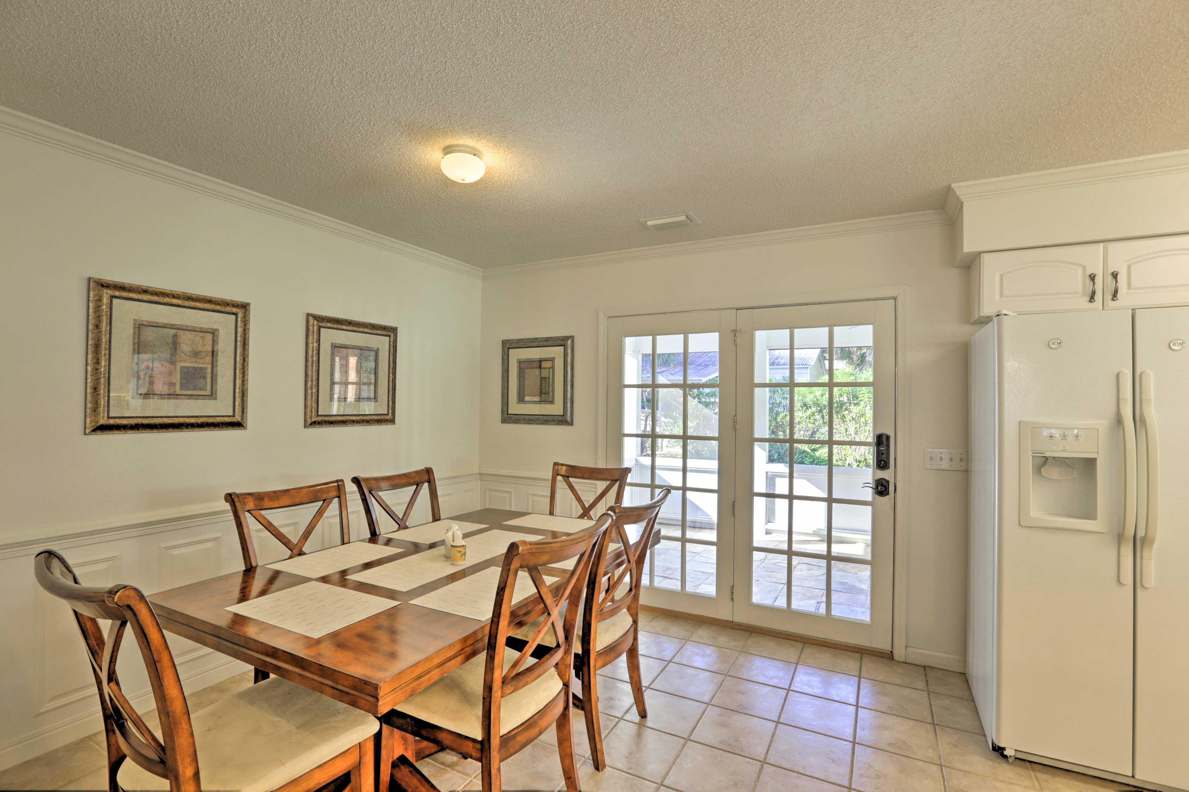 Dining Room | 1st Floor | Access to Screened-In Porch
