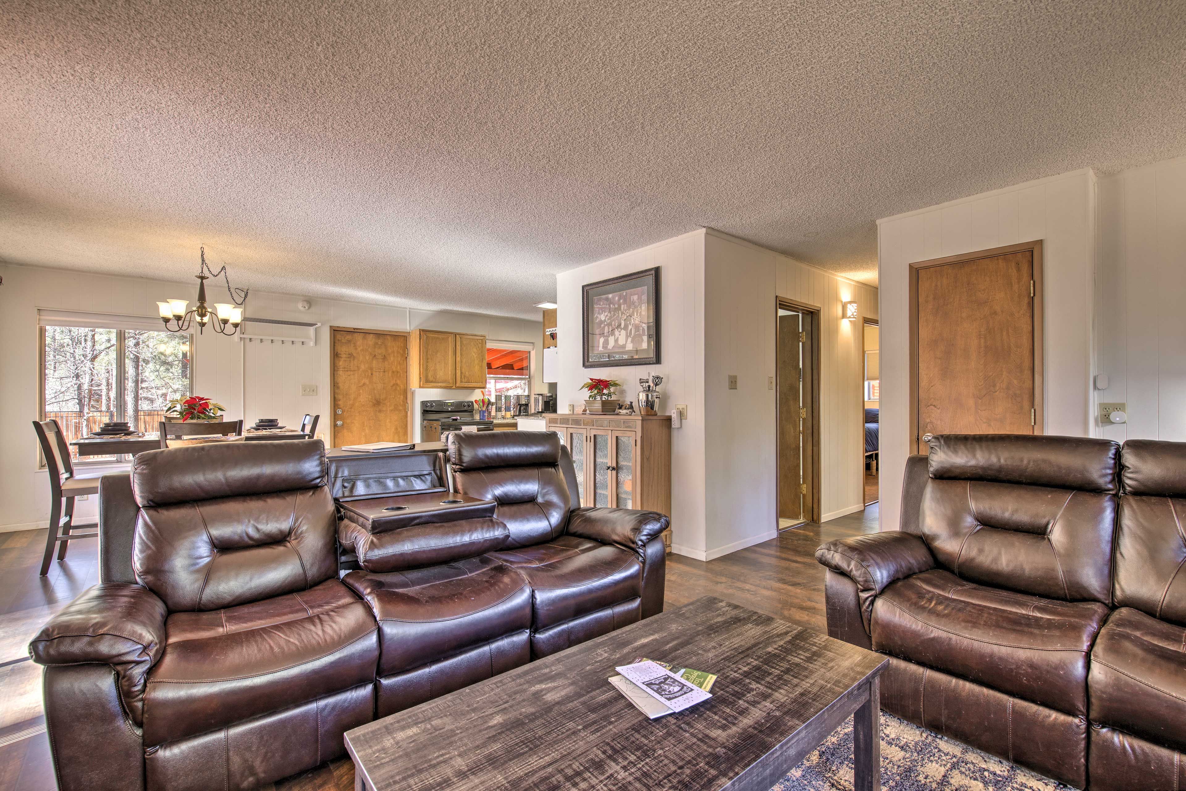 Living Room | Wood-Burning Fireplace