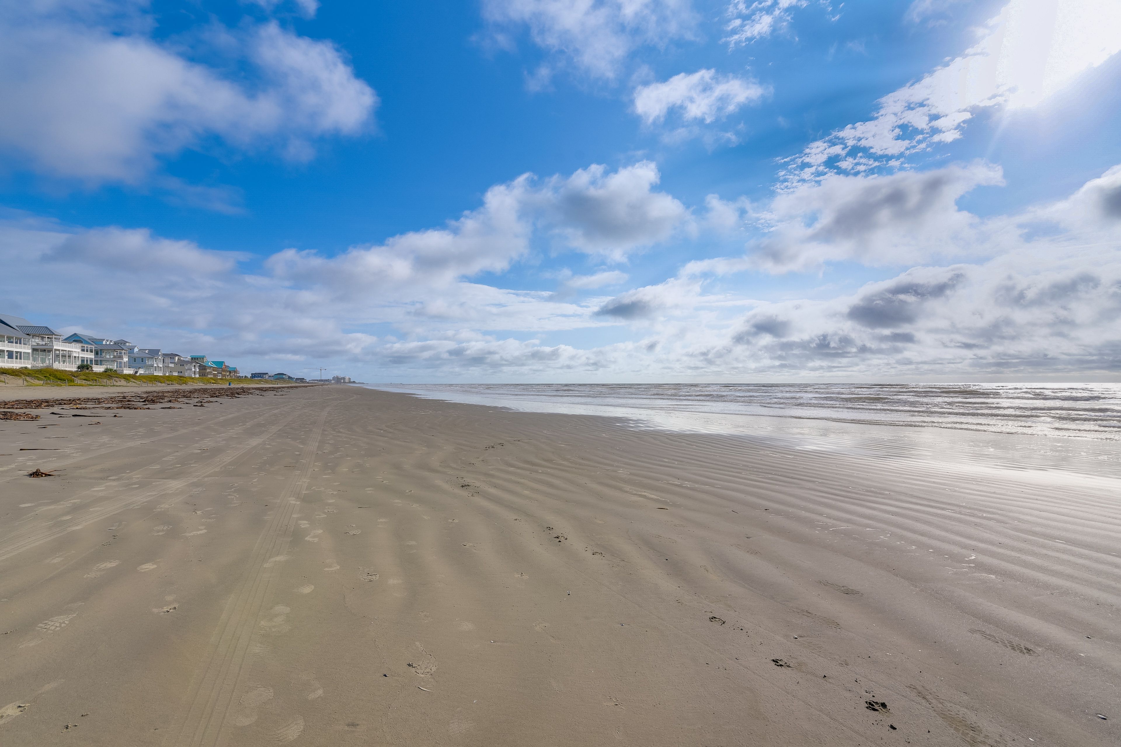 Walk to Galveston Beach