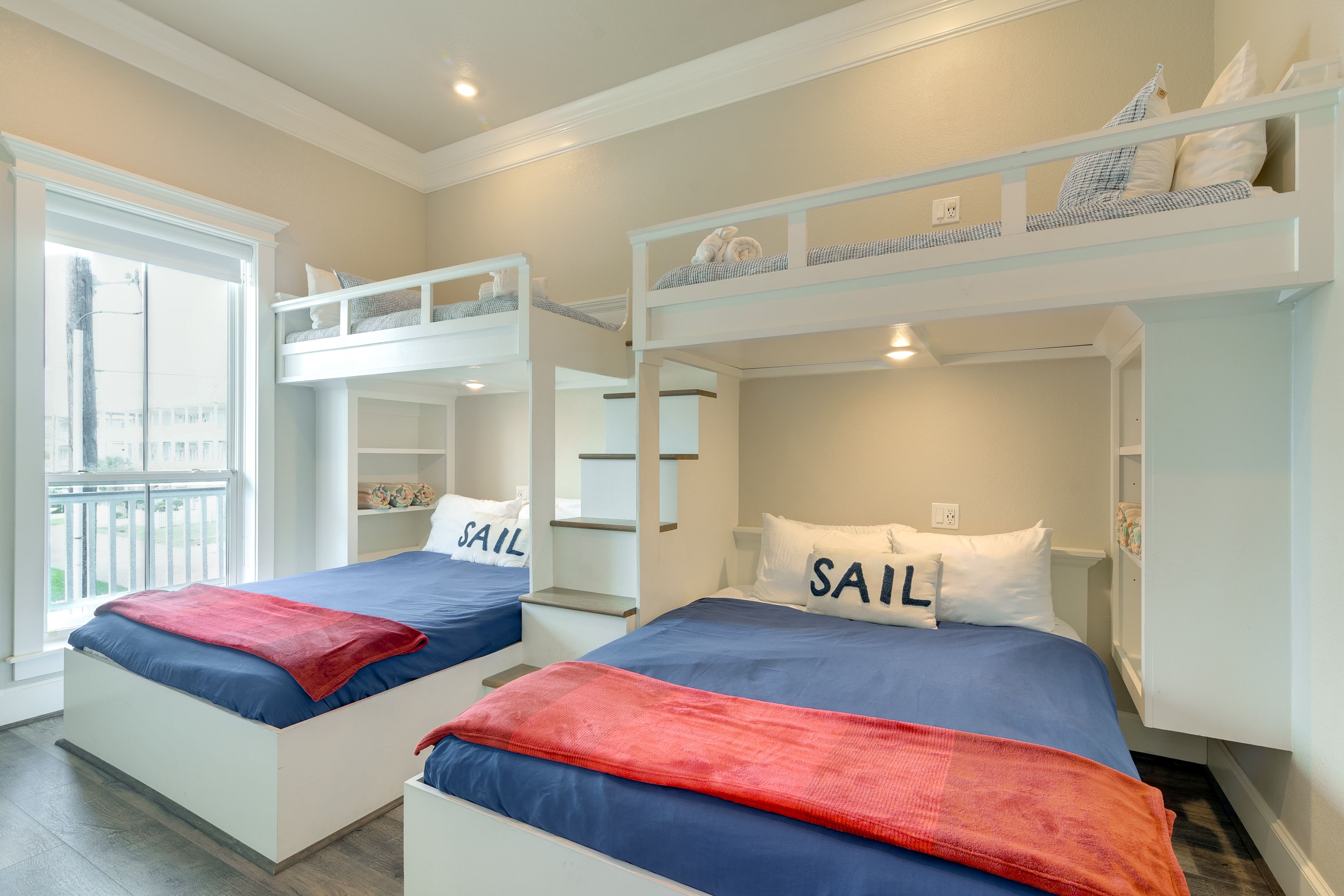 Bedroom 2 | 2 Twin/Queen Bunk Beds | En-Suite Bath | Main Floor
