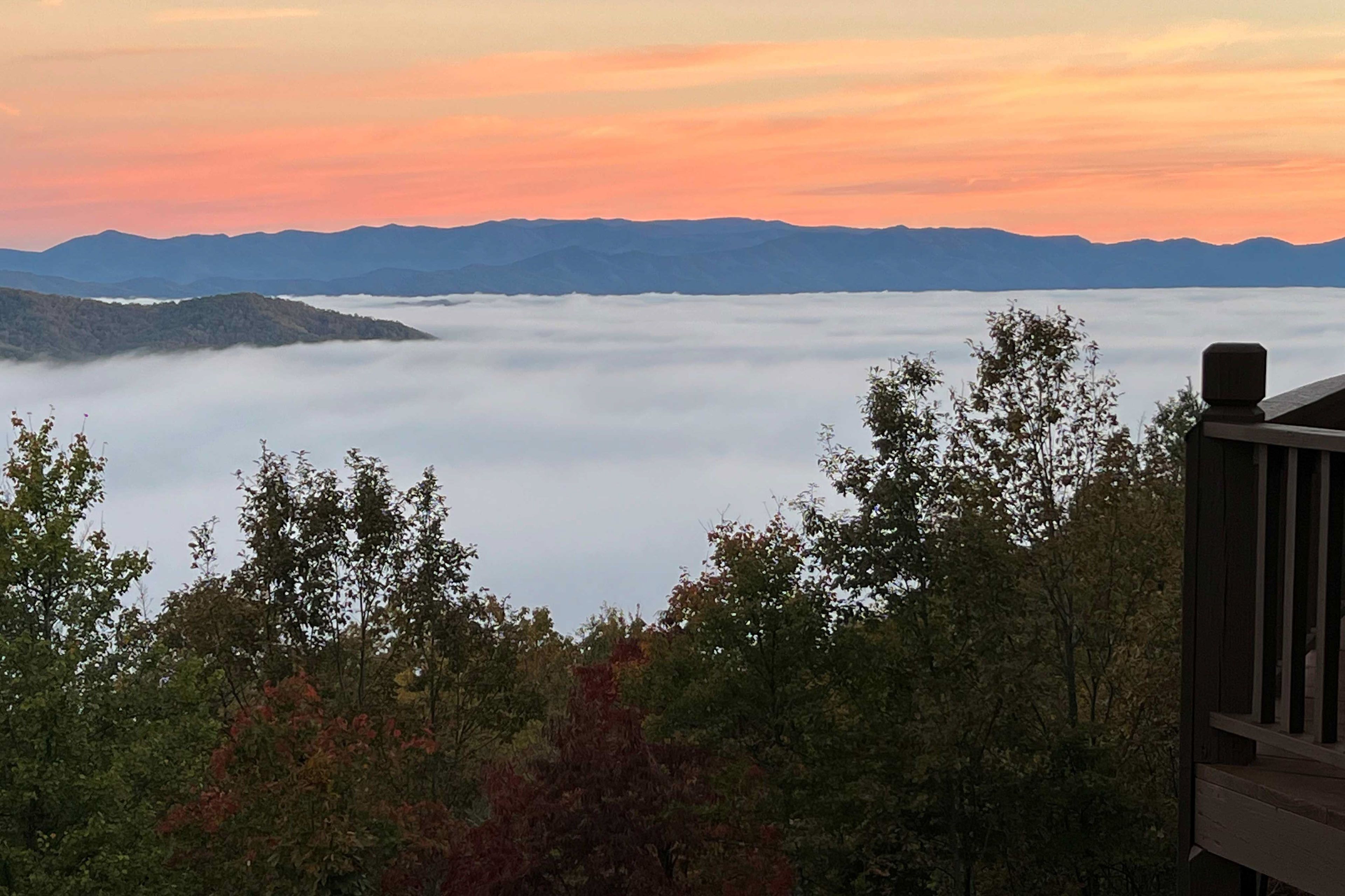 Views From Property | 'Smoke' in the Mountains