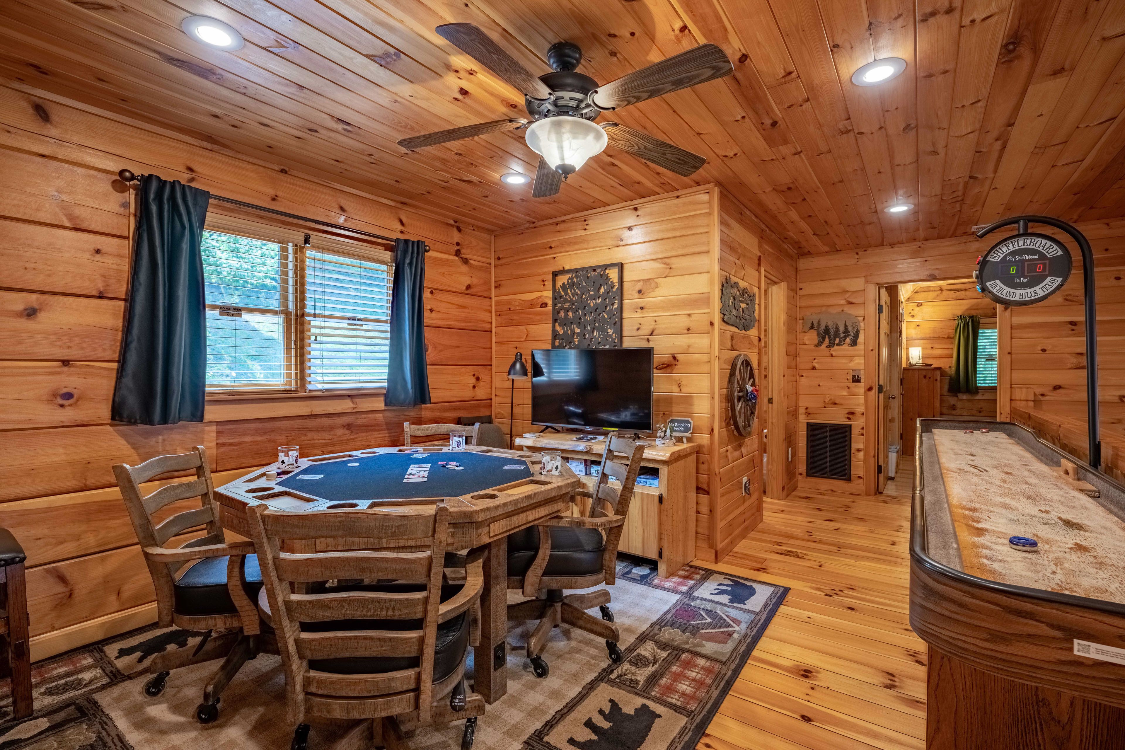 Game Room | Poker Table | Shuffleboard