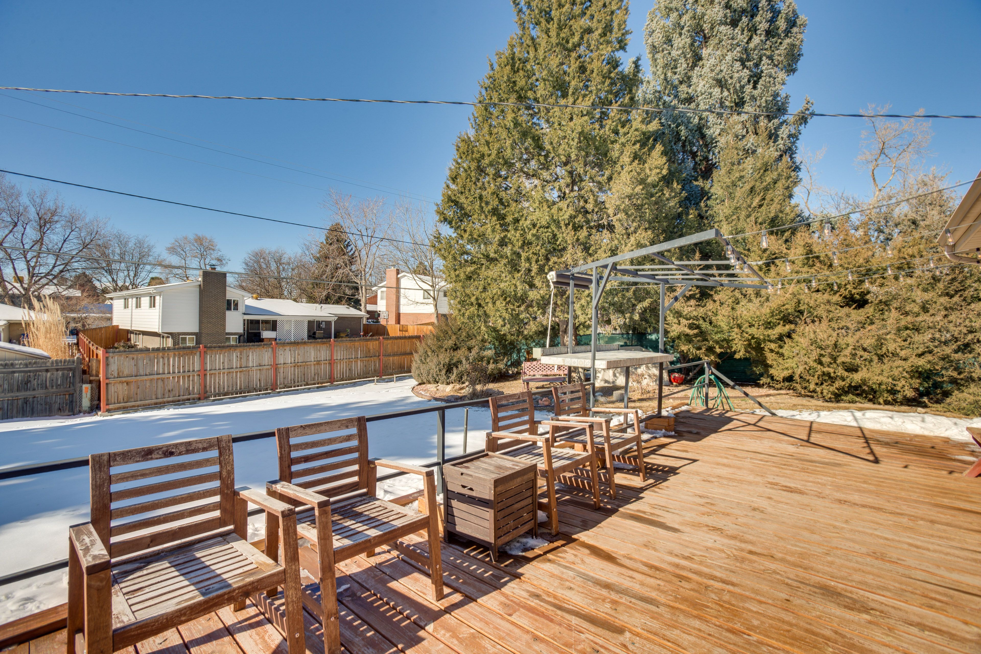 Shared Deck | Bistro Lighting | Bar Area | Gas Grill
