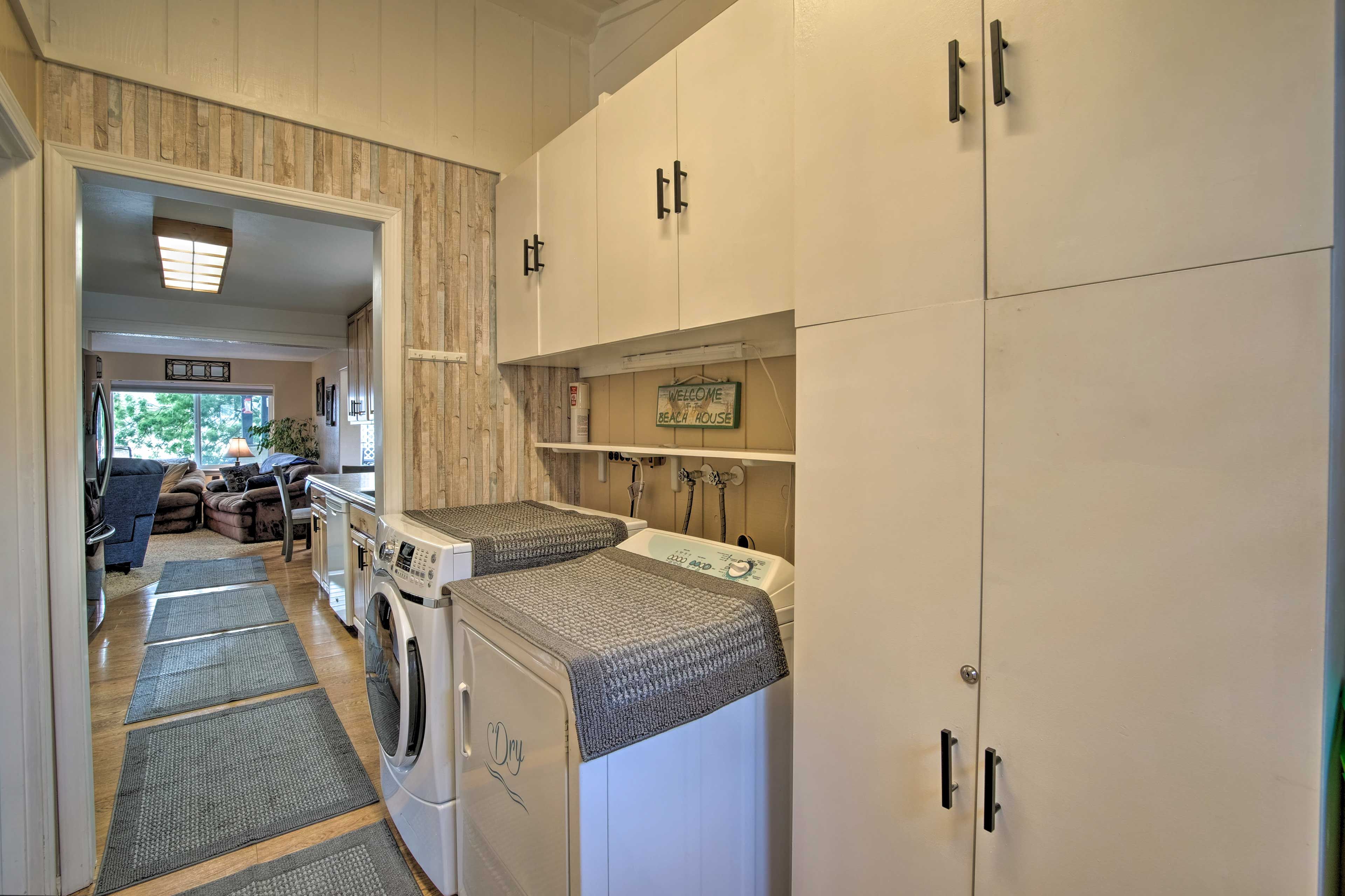 At-Home Laundry | Linens & Towels Provided