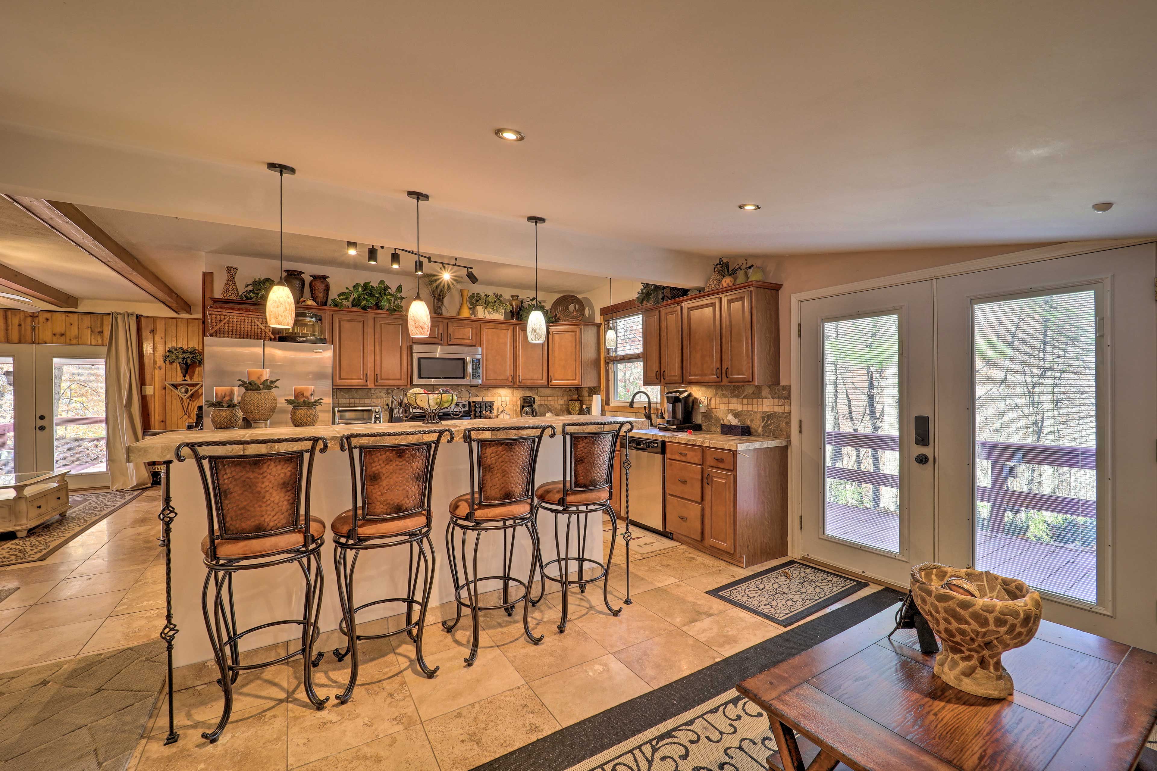 Fully Equipped Kitchen | Deck Access