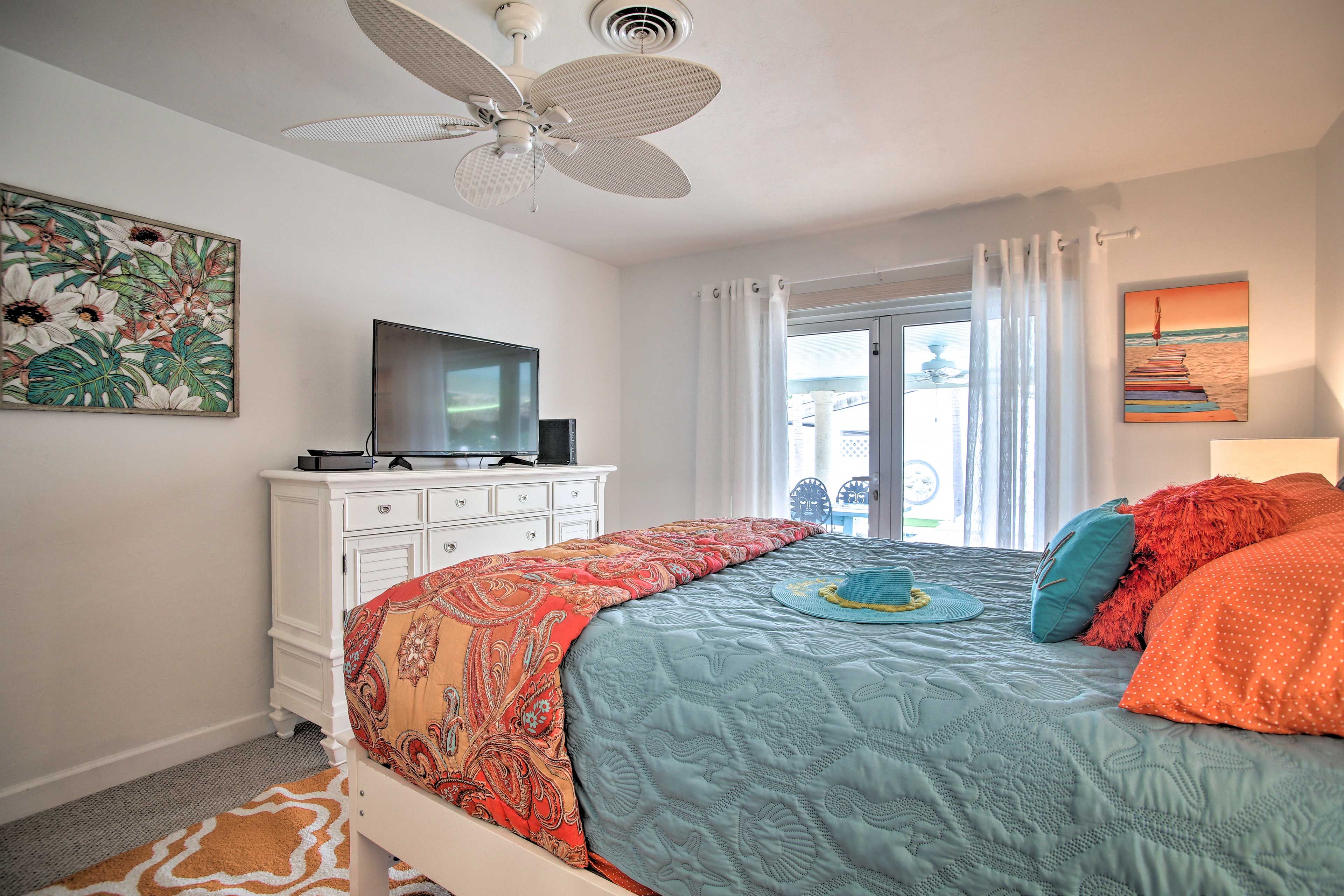 Bedroom 3 | Smart TV | Patio Access