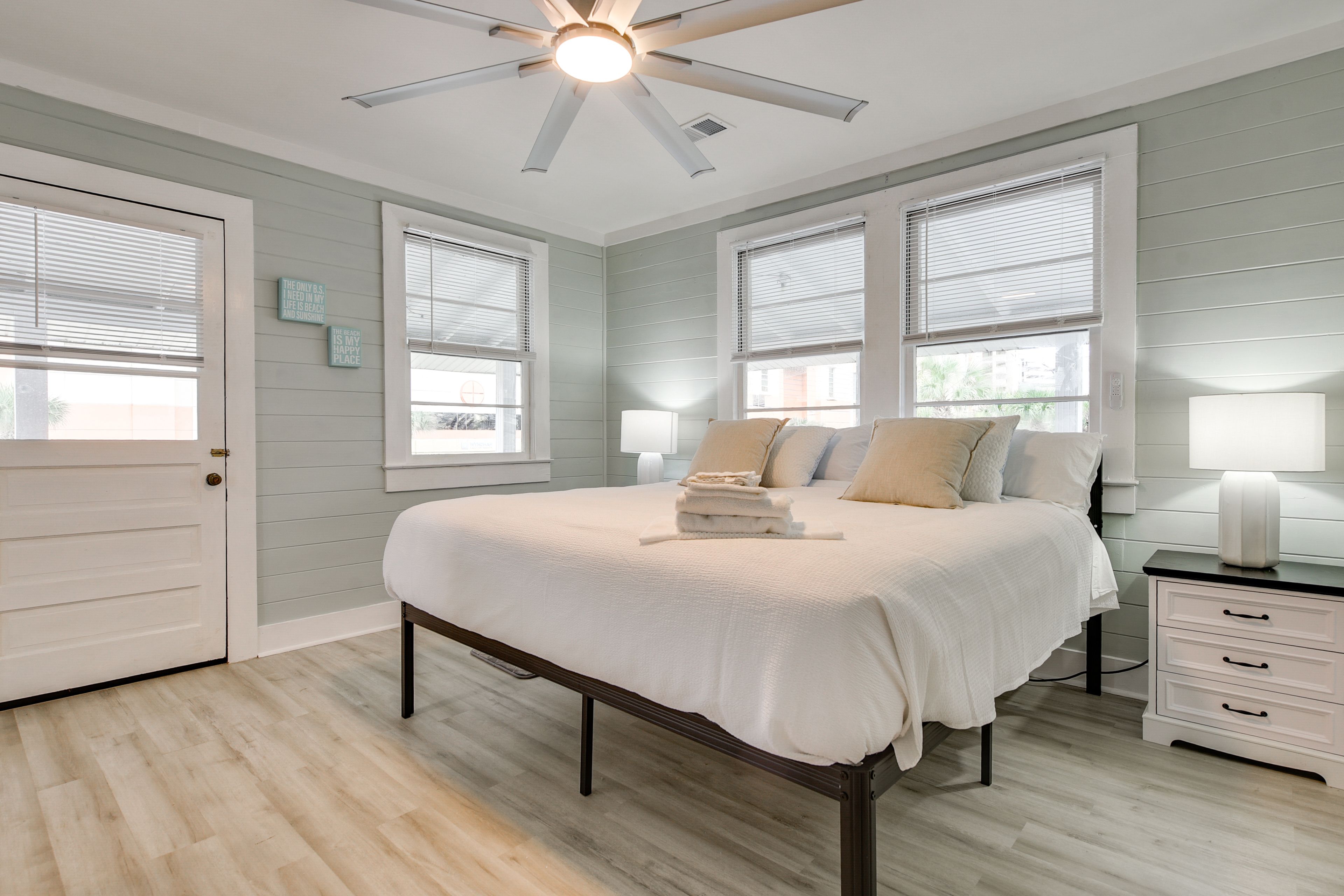 Bedroom 1 | King Bed | Balcony Access | Smart TV | Linens Provided