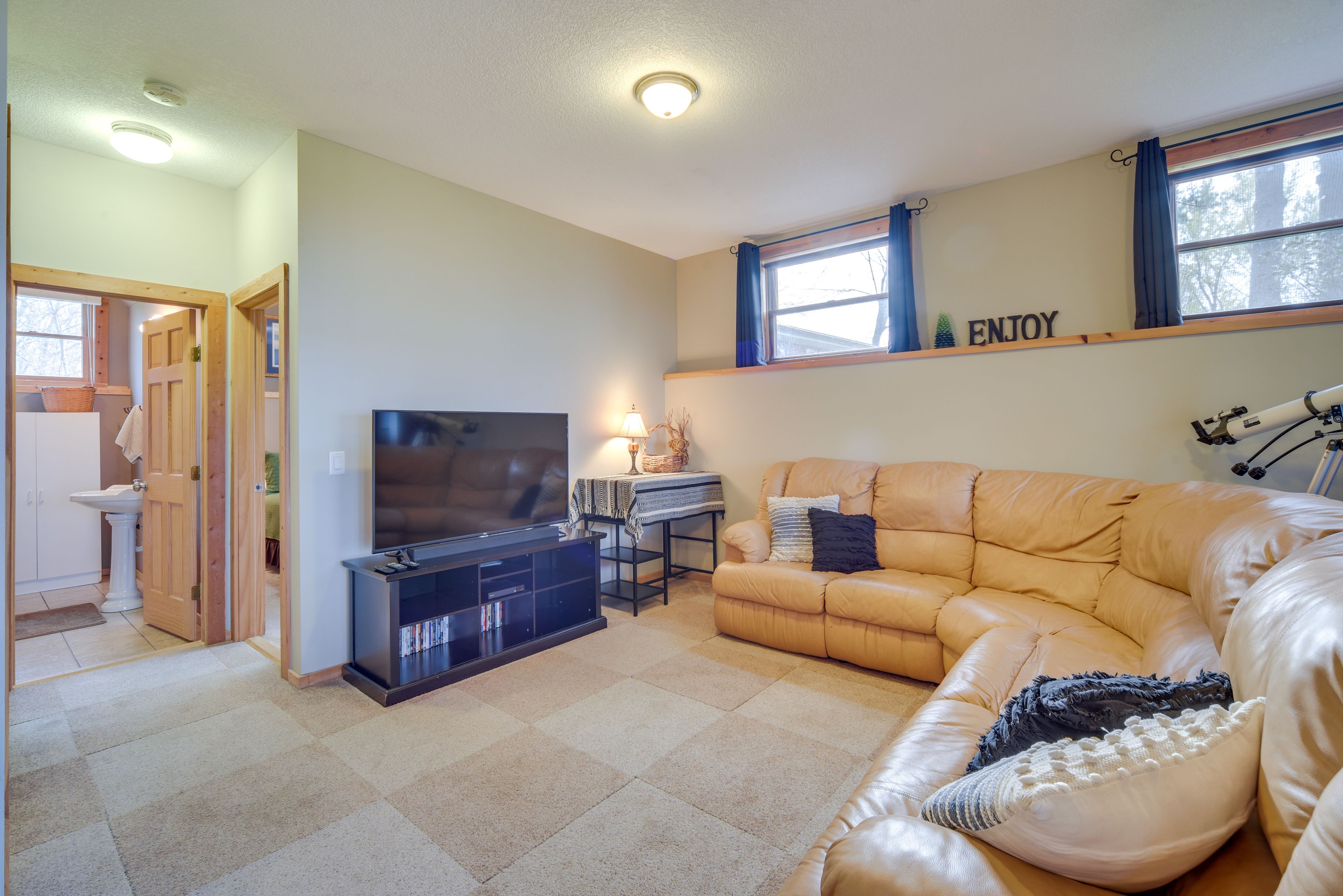 Basement | Telescope | Access to Porch & Front Yard | Full Sleeper Sofa