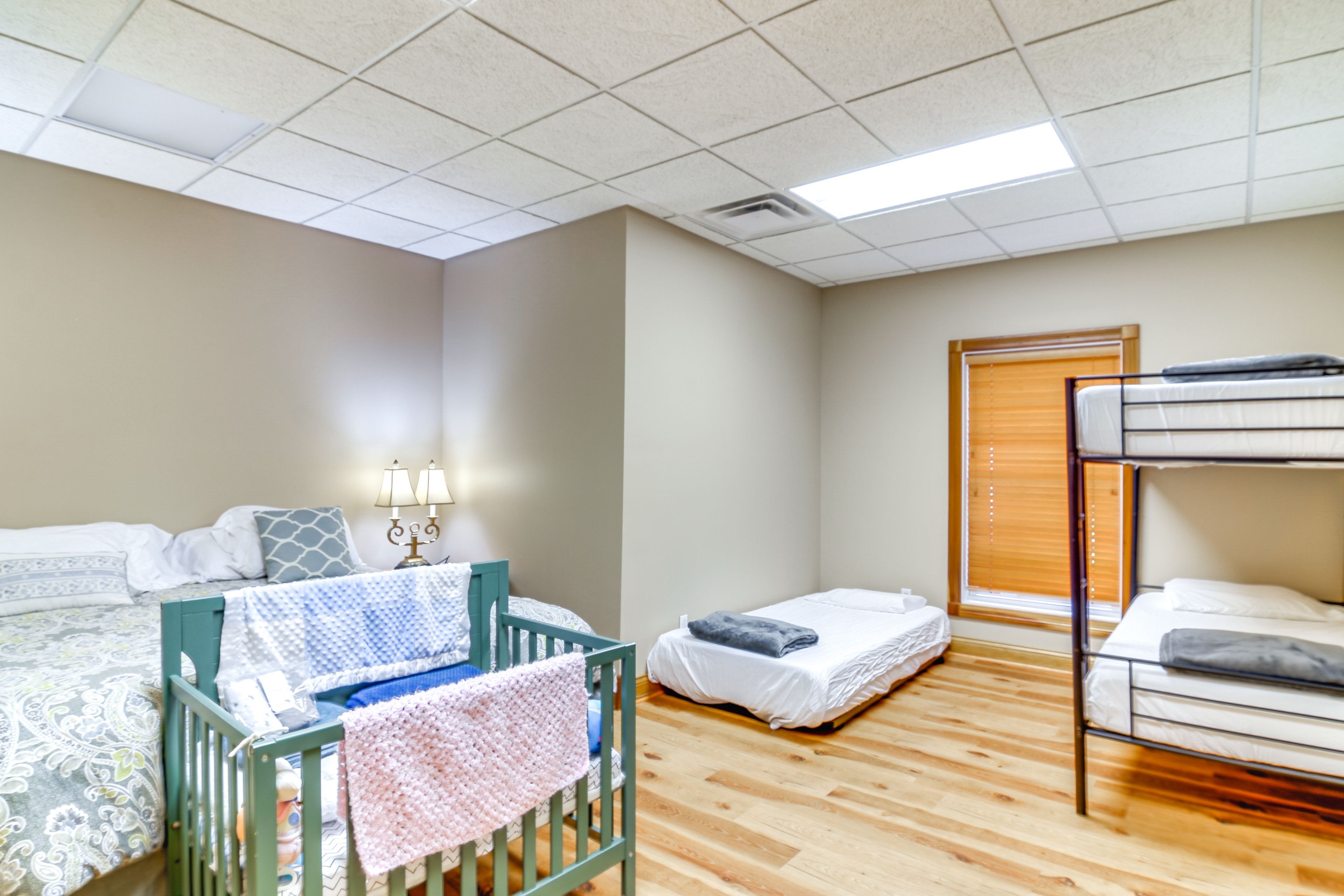 Bedroom 6 | Lower Level | King Bed | Twin Bed | Twin Bunk Bed