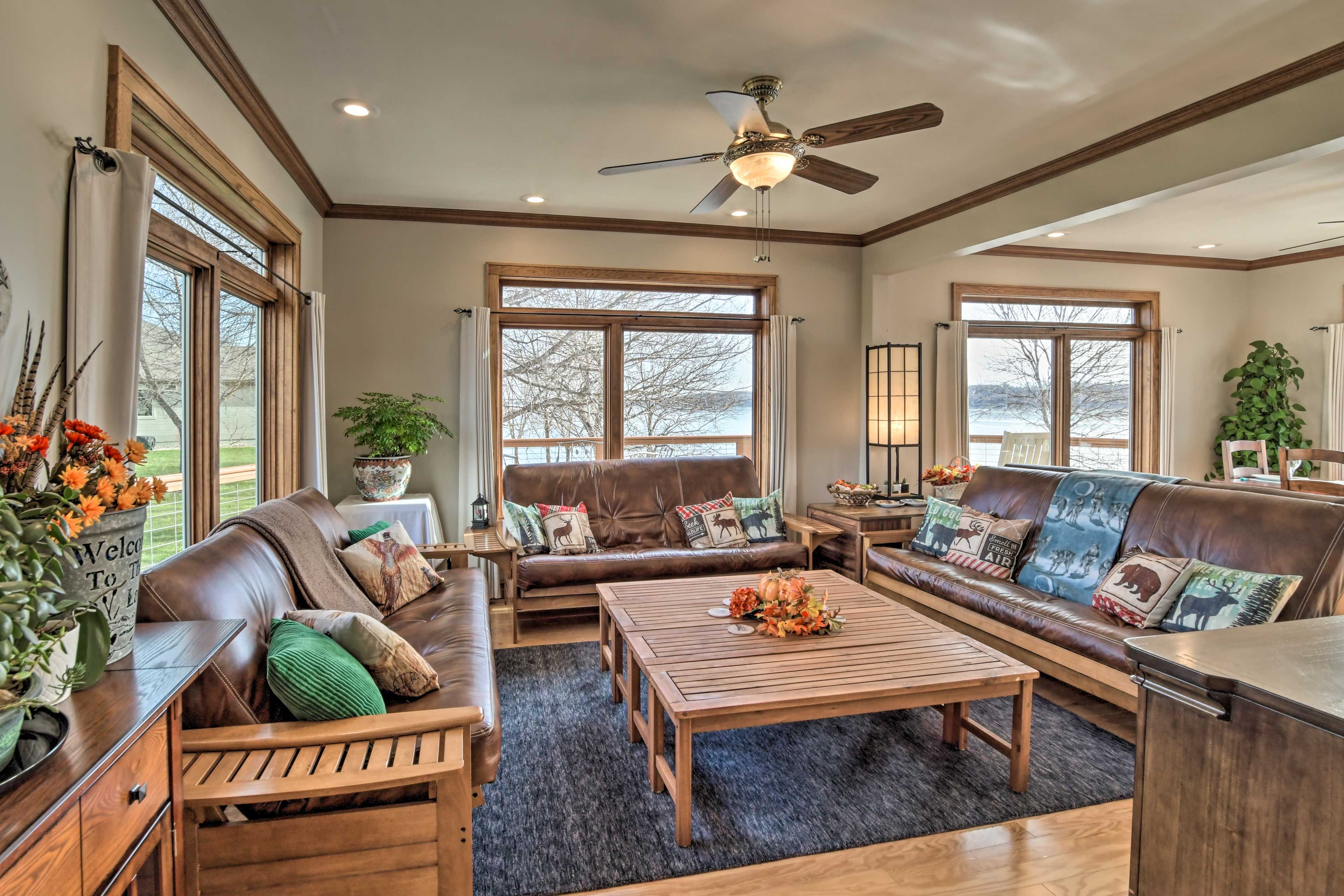 Living Room | Main Floor | 4 Full Futons