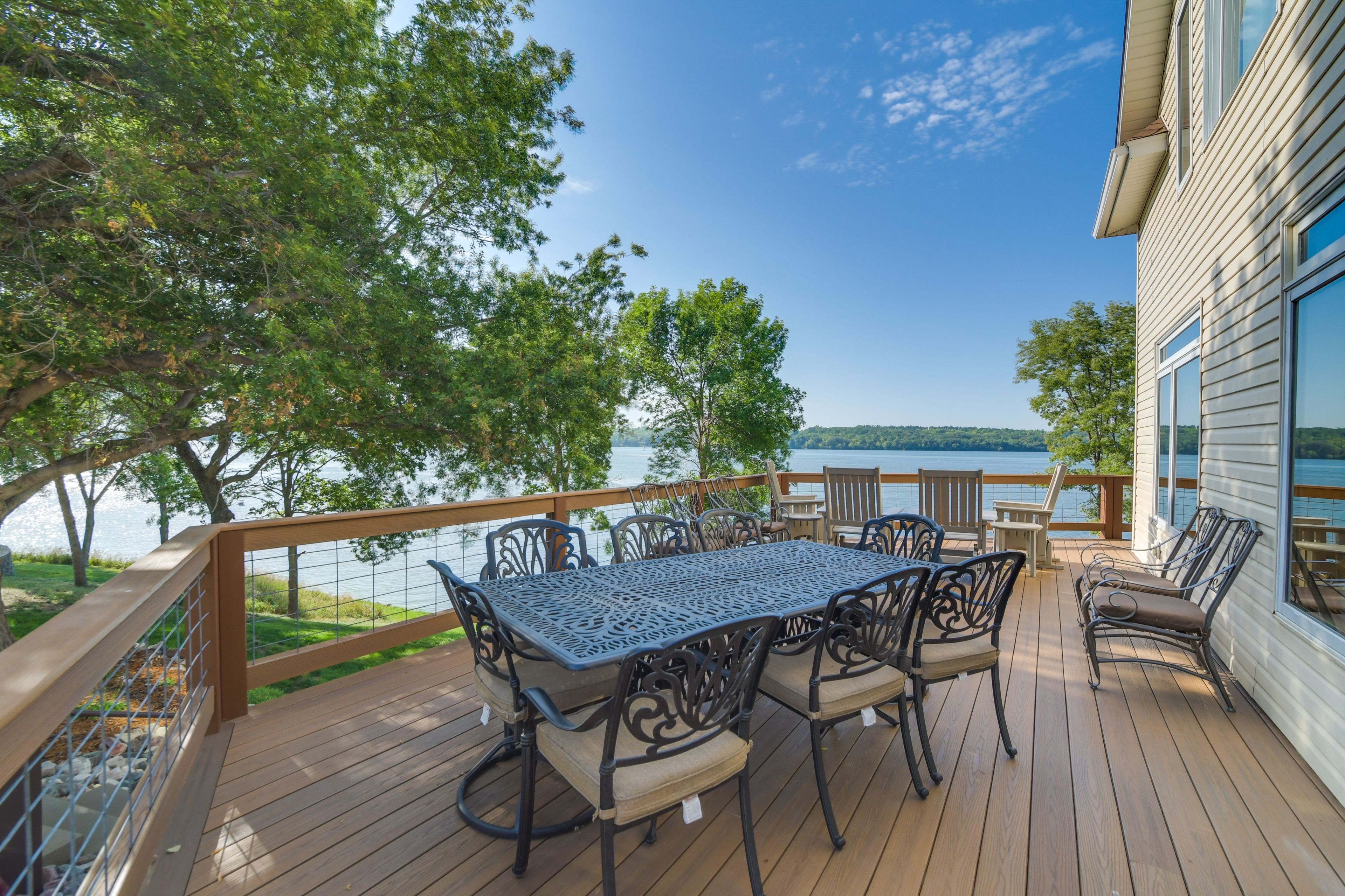 Furnished Deck | Outdoor Dining | Lake Views