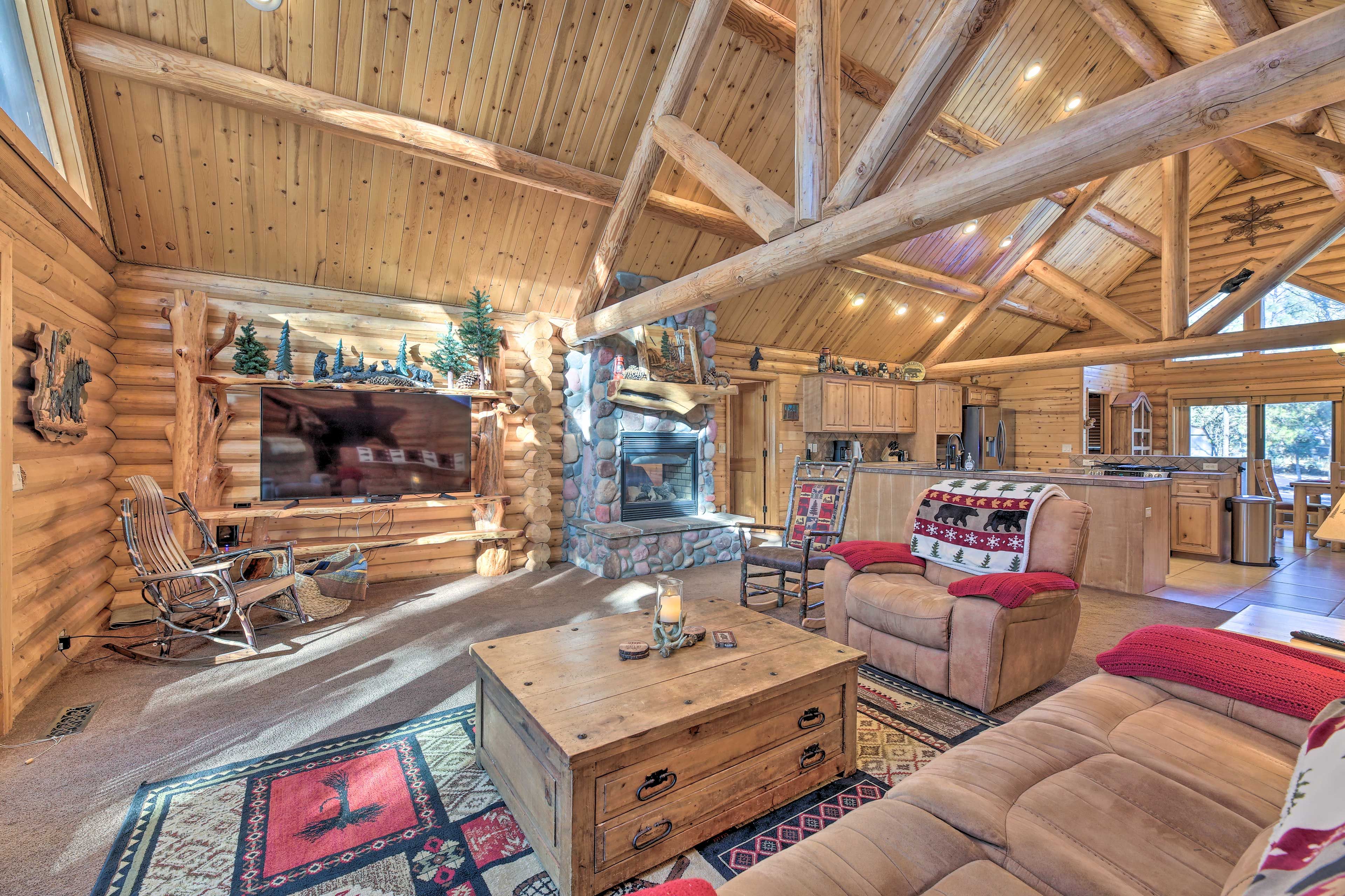 Living Room | Pet Fee (Paid Pre-Trip) | 3 Exterior Security Cameras