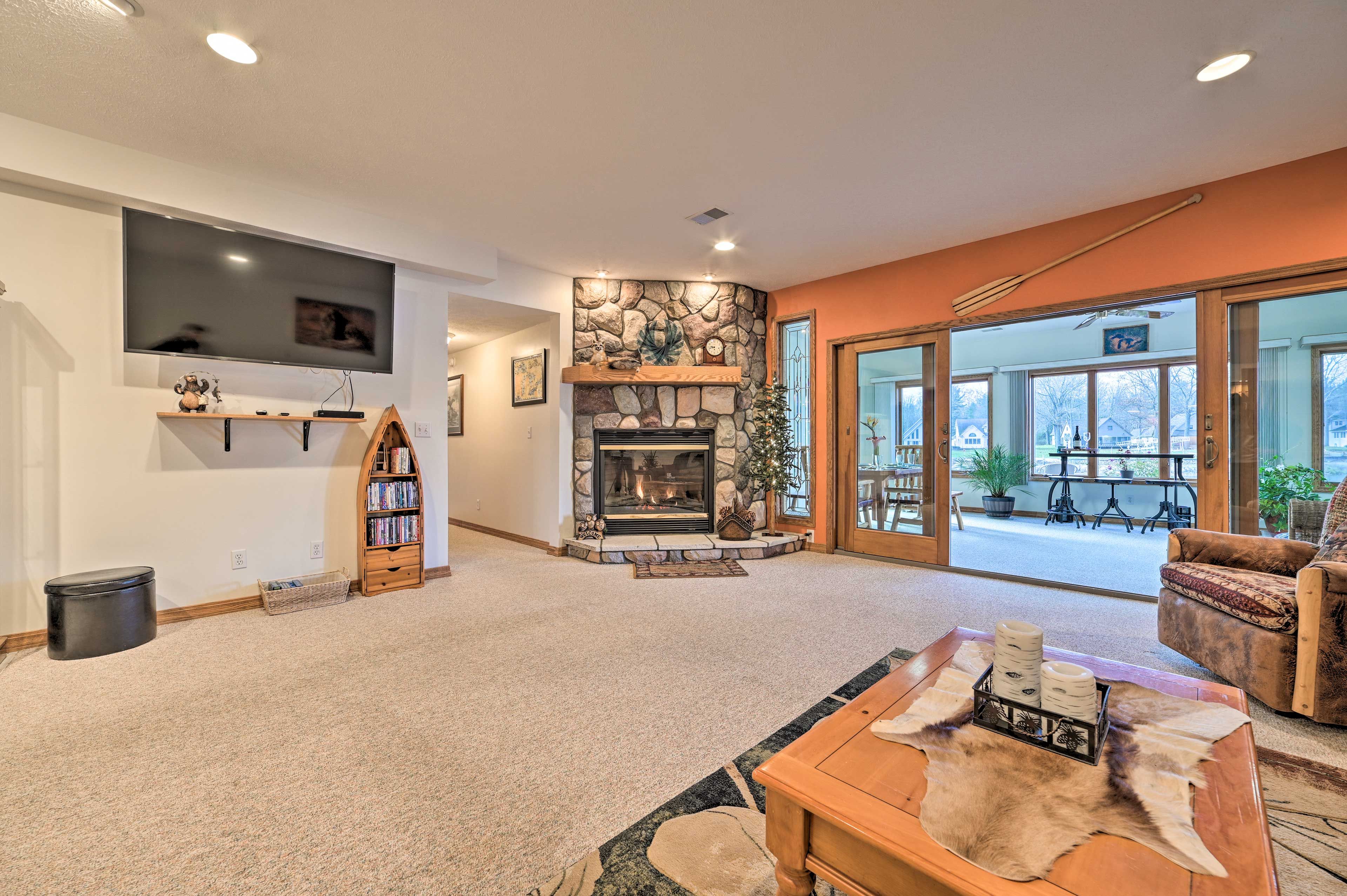 Gladwin Vacation Rental | 3BR | 2BA | 3,000 Sq Ft | Stairs Required for Access