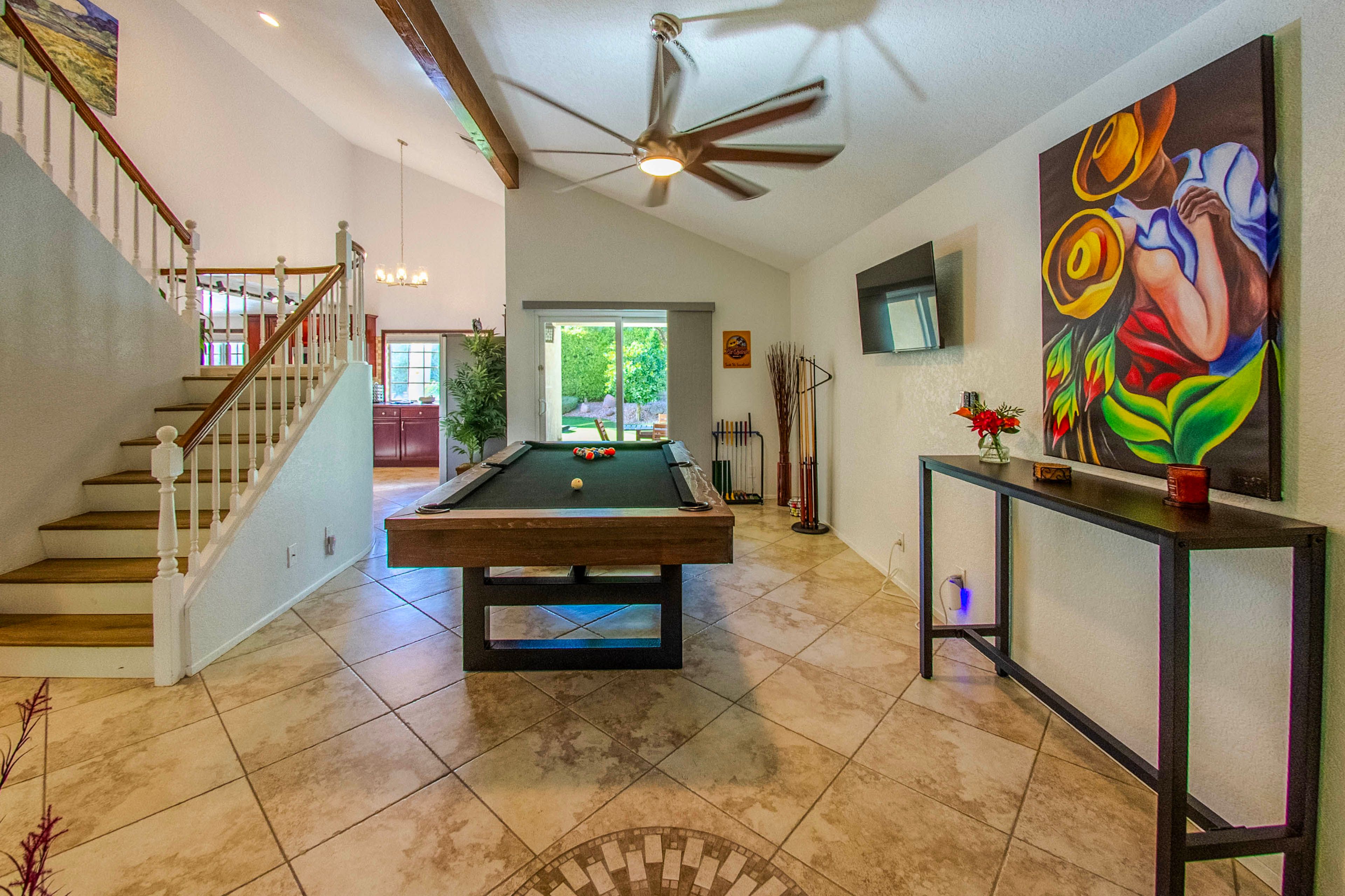 Game Room | 2-Story House | Stairs Required for Full Interior Access