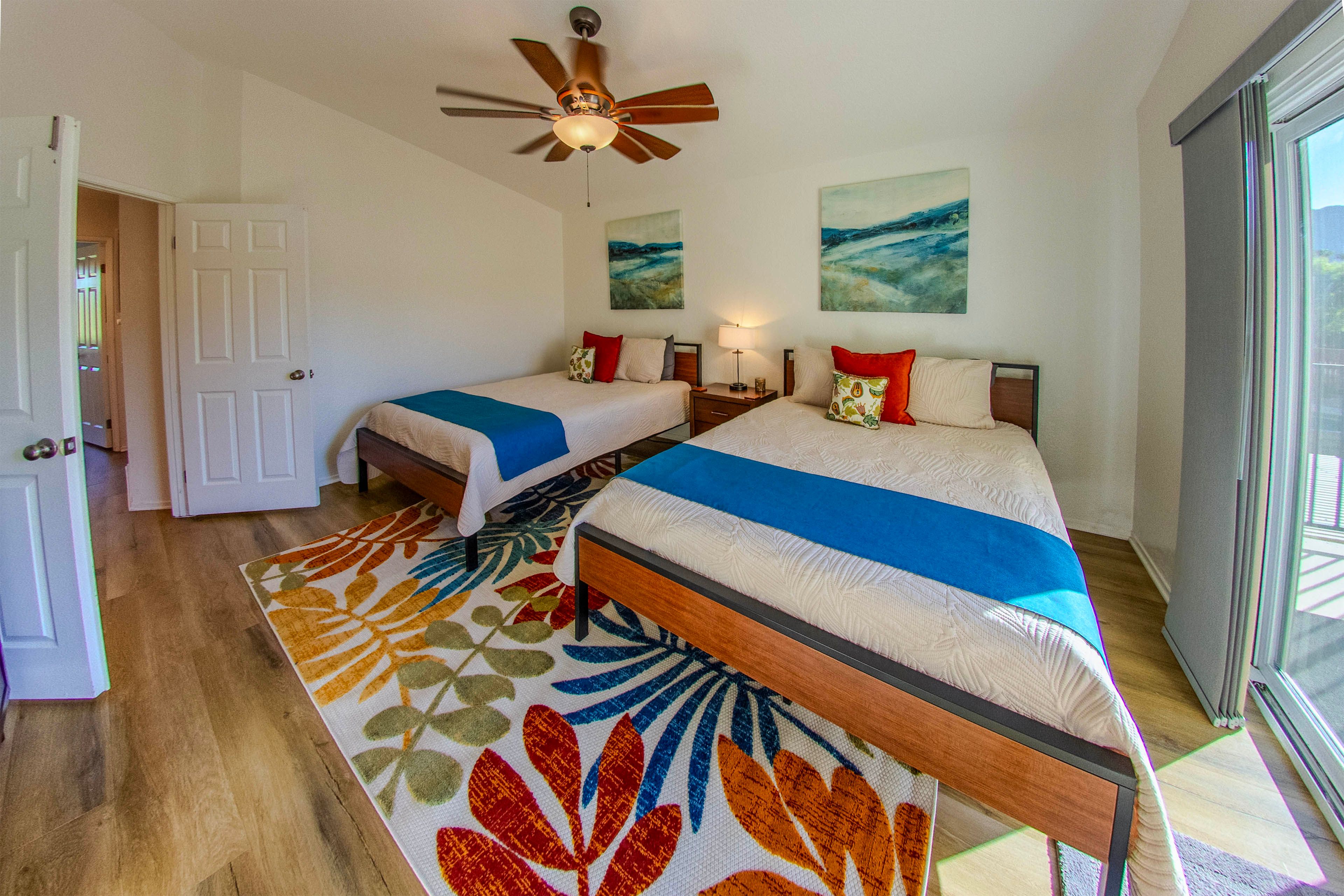 Bedroom 1 | 2 Queen Beds | 2nd Floor | Stairs Required