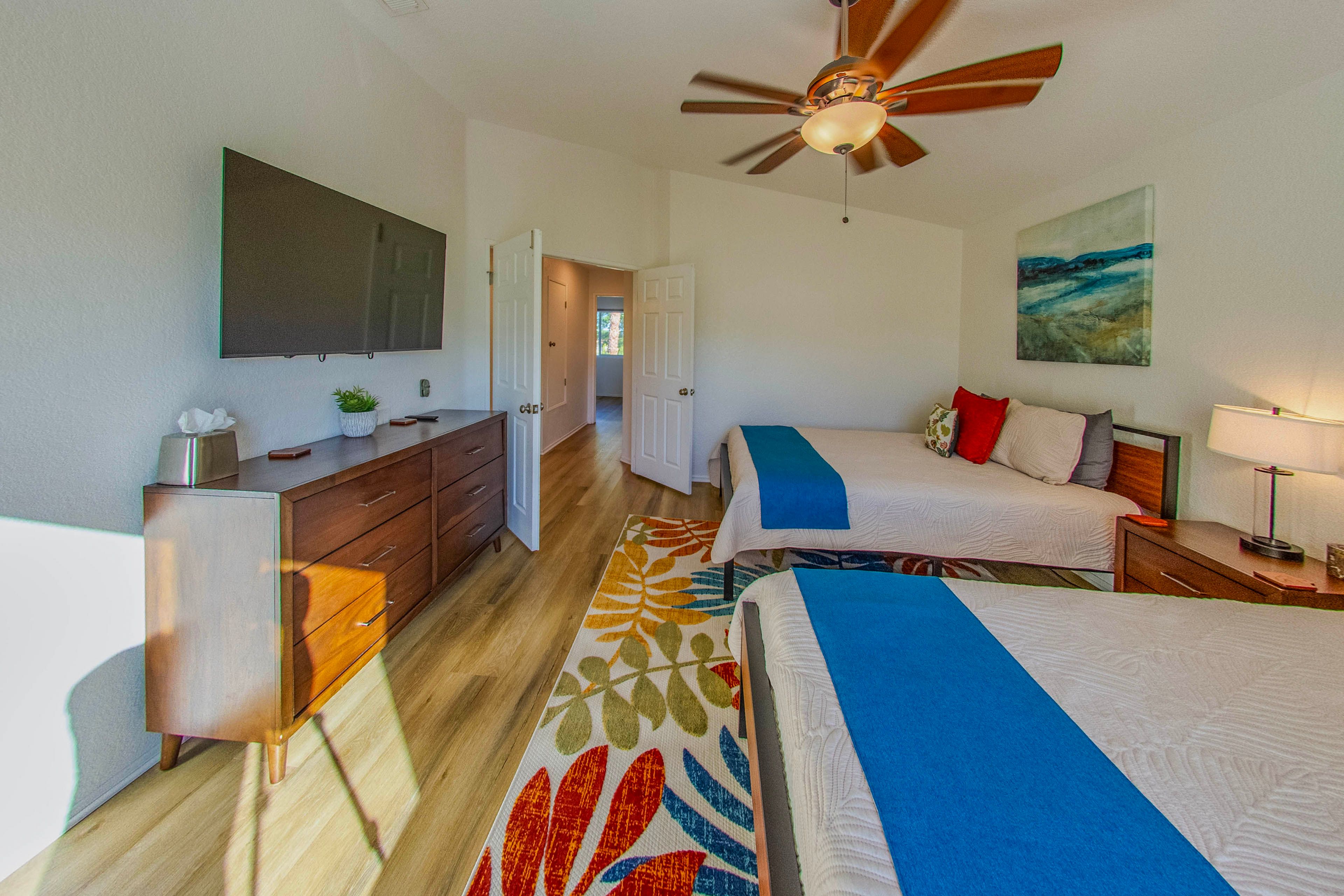 Bedroom 1 | Linens & Towels | En-Suite Balcony Access | Smart TV
