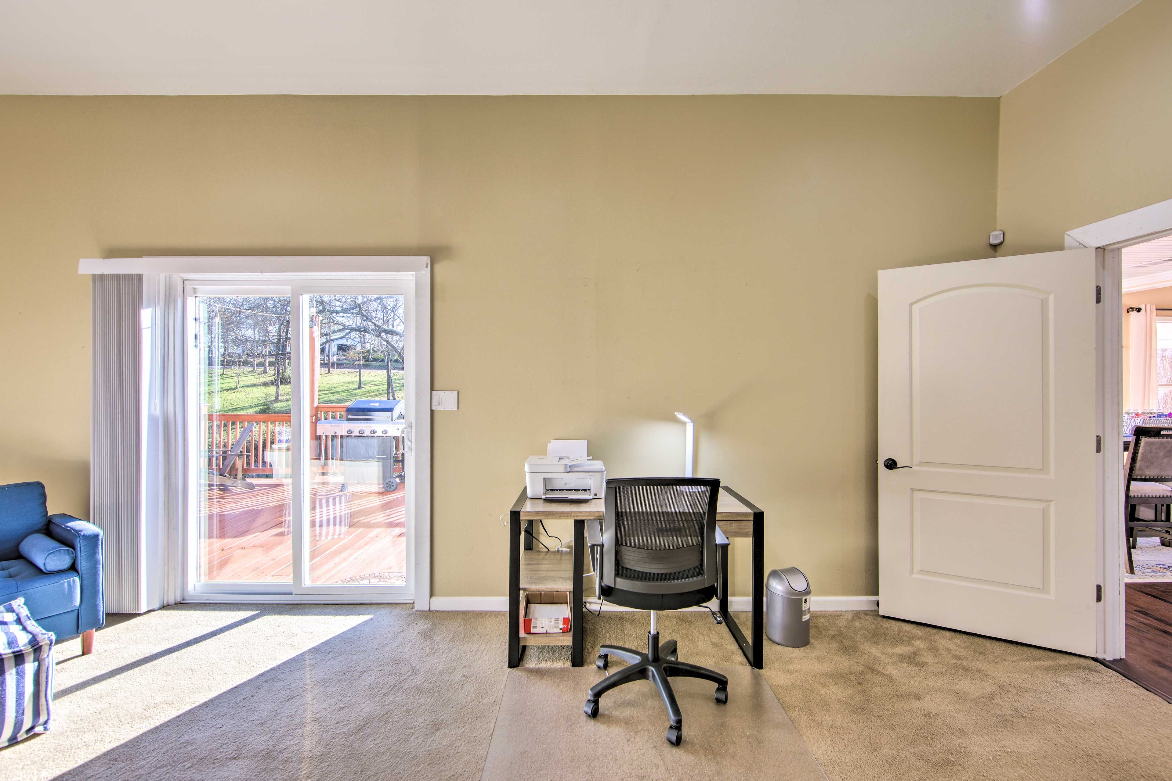 Bedroom 1 | Office Nook | Deck Access