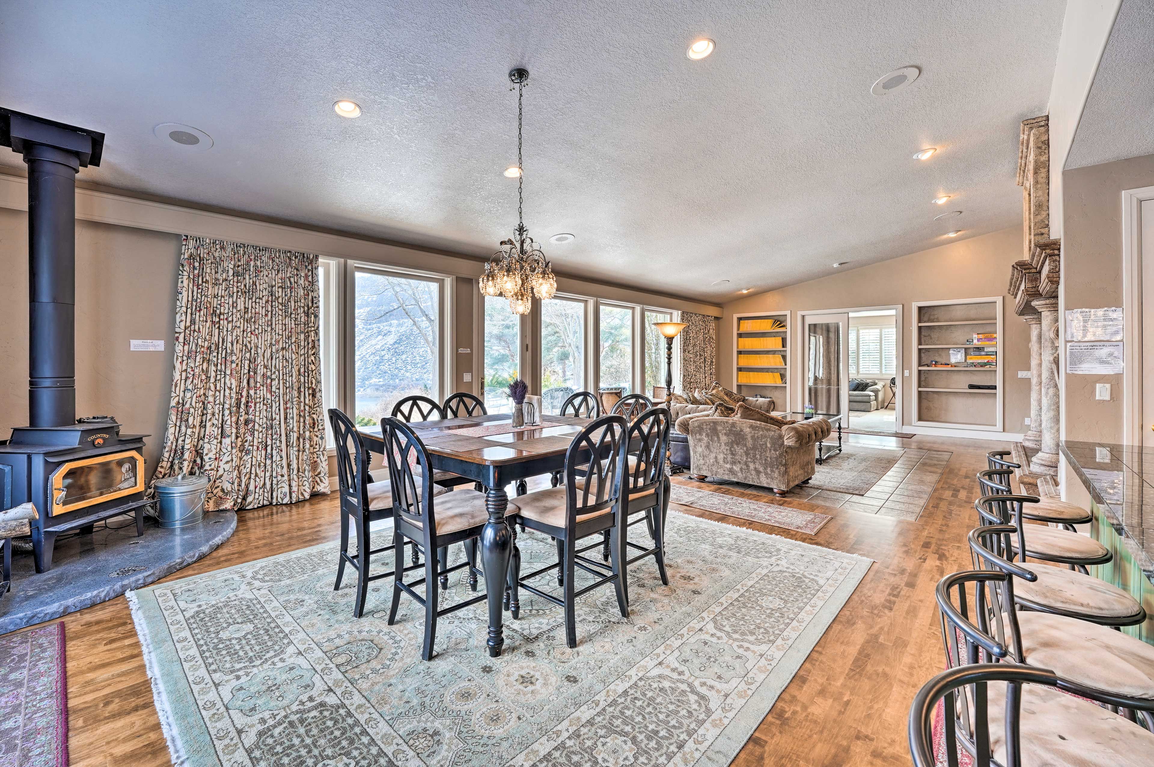Dining Area | Wood-Burning Stove