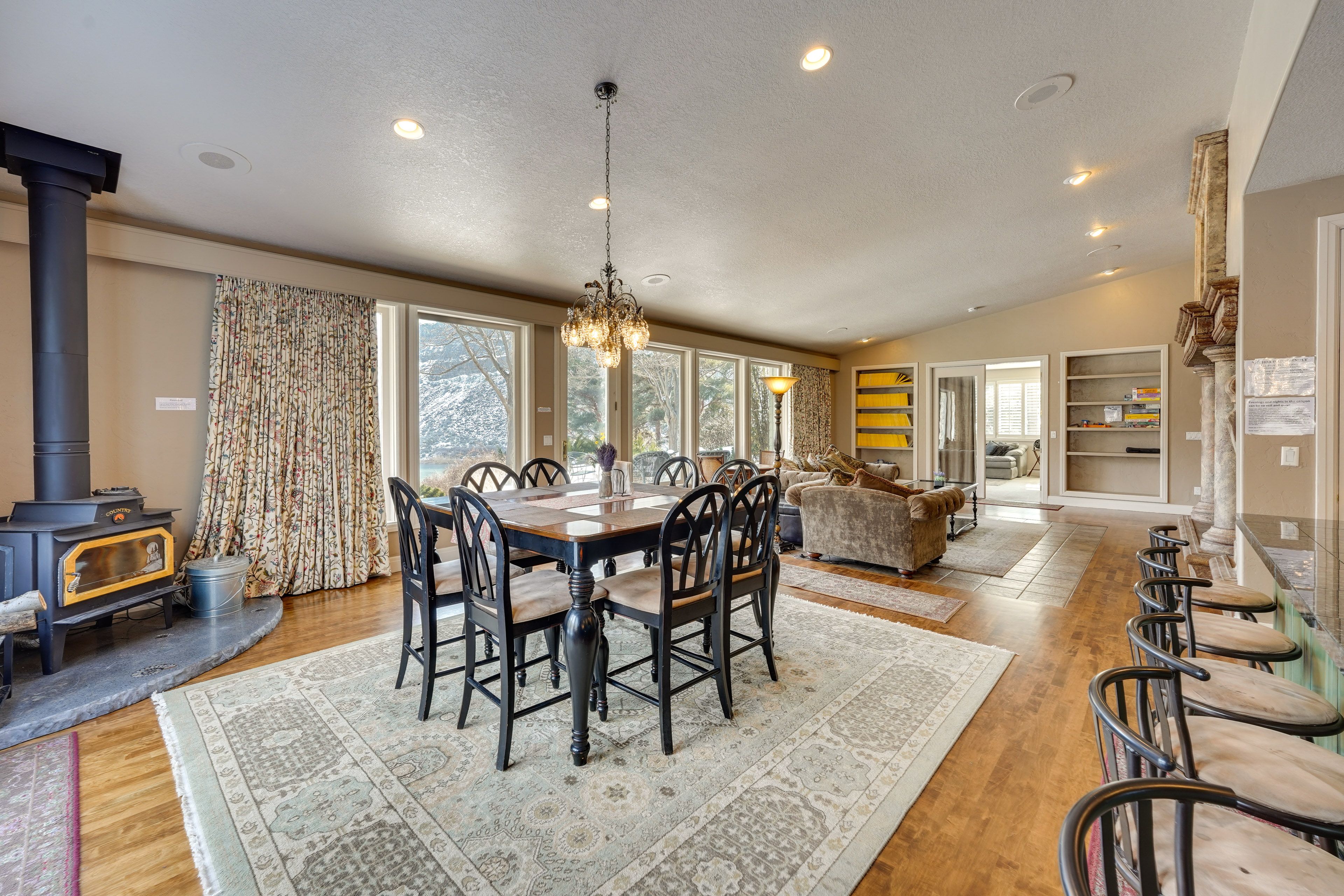 Dining Area | Wood-Burning Stove