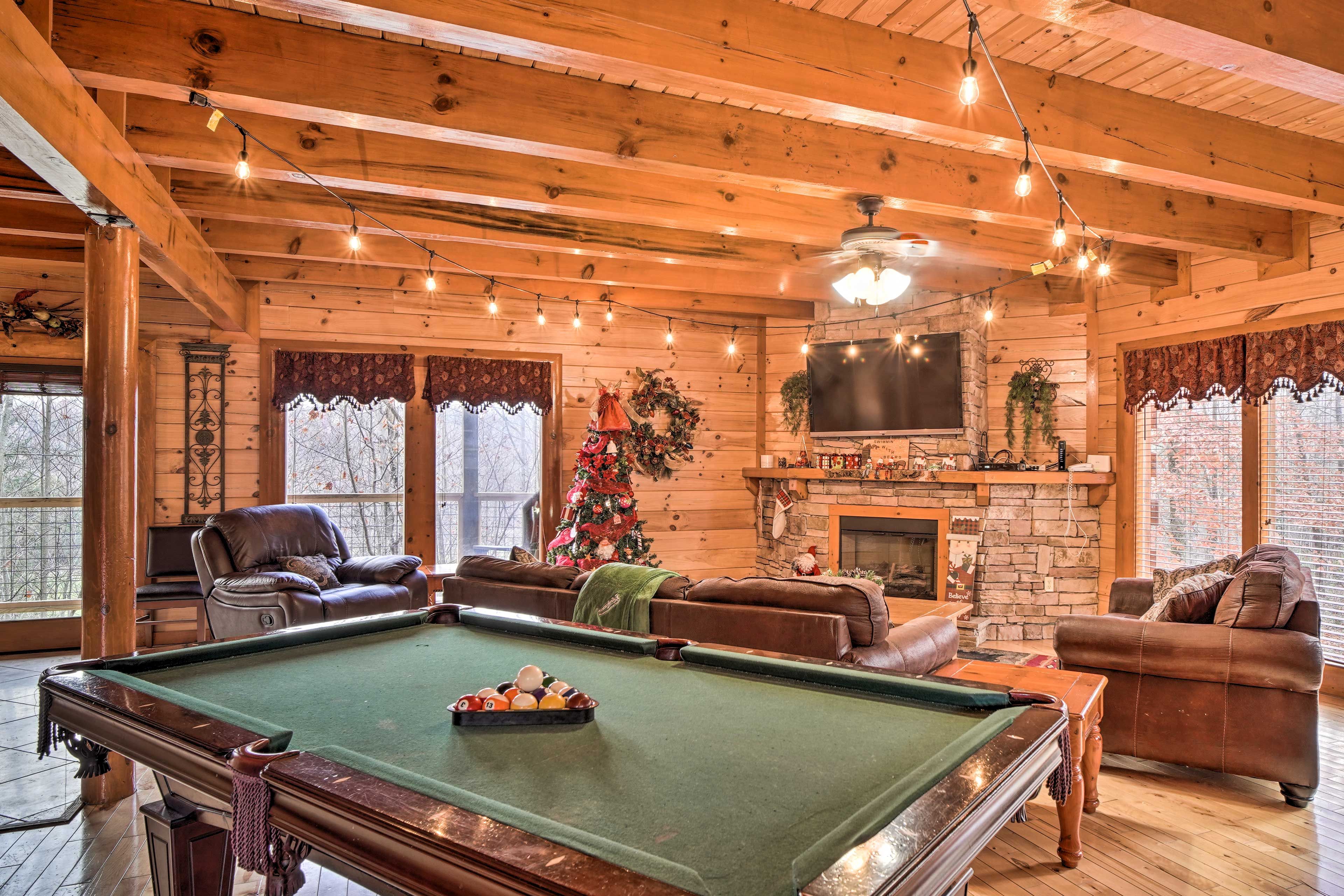 Cosby Vacation Rental | 3BR | 3.5BA | 4,118 Sq Ft | Stairs Required for Access