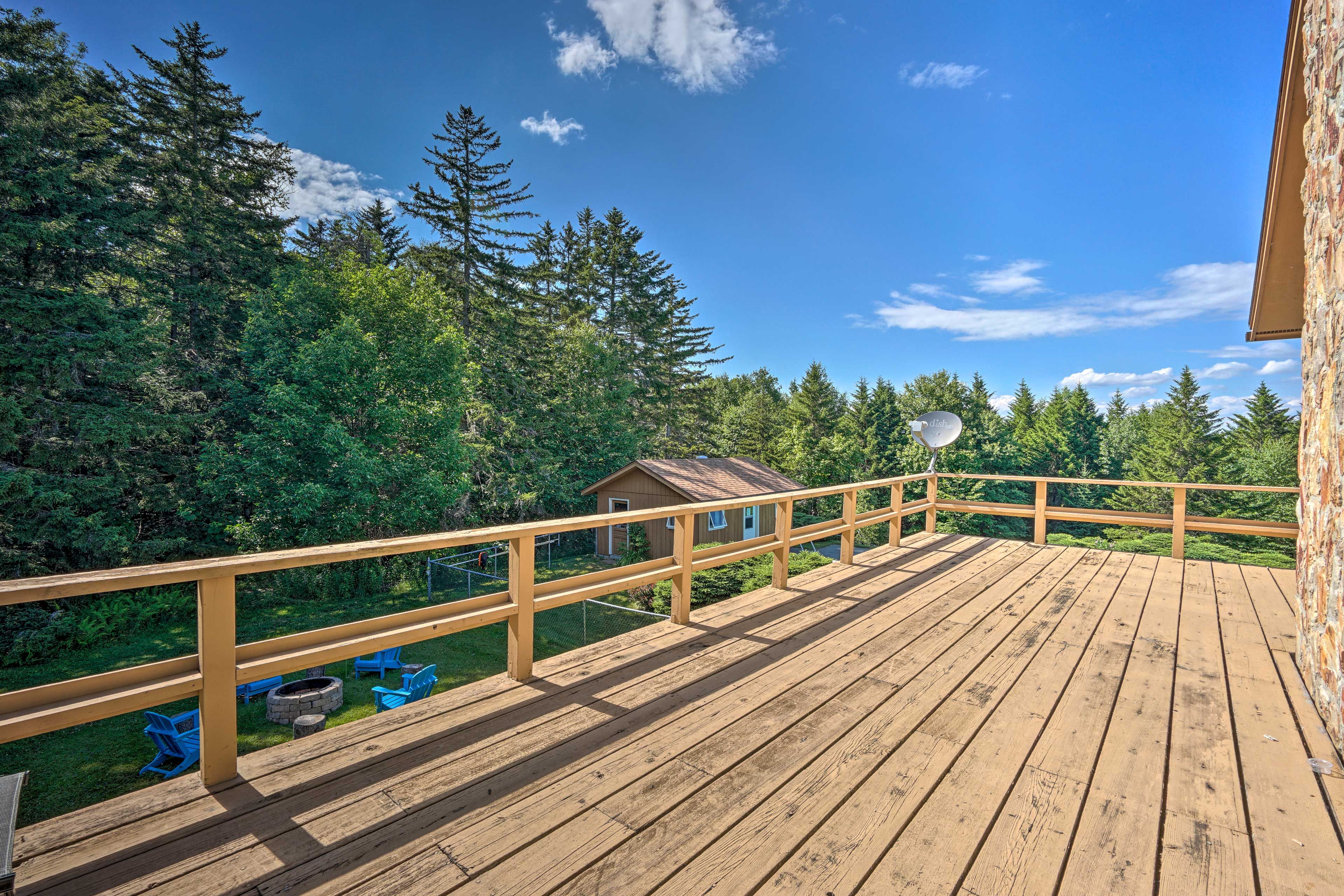 Upper Deck | Wooded Views