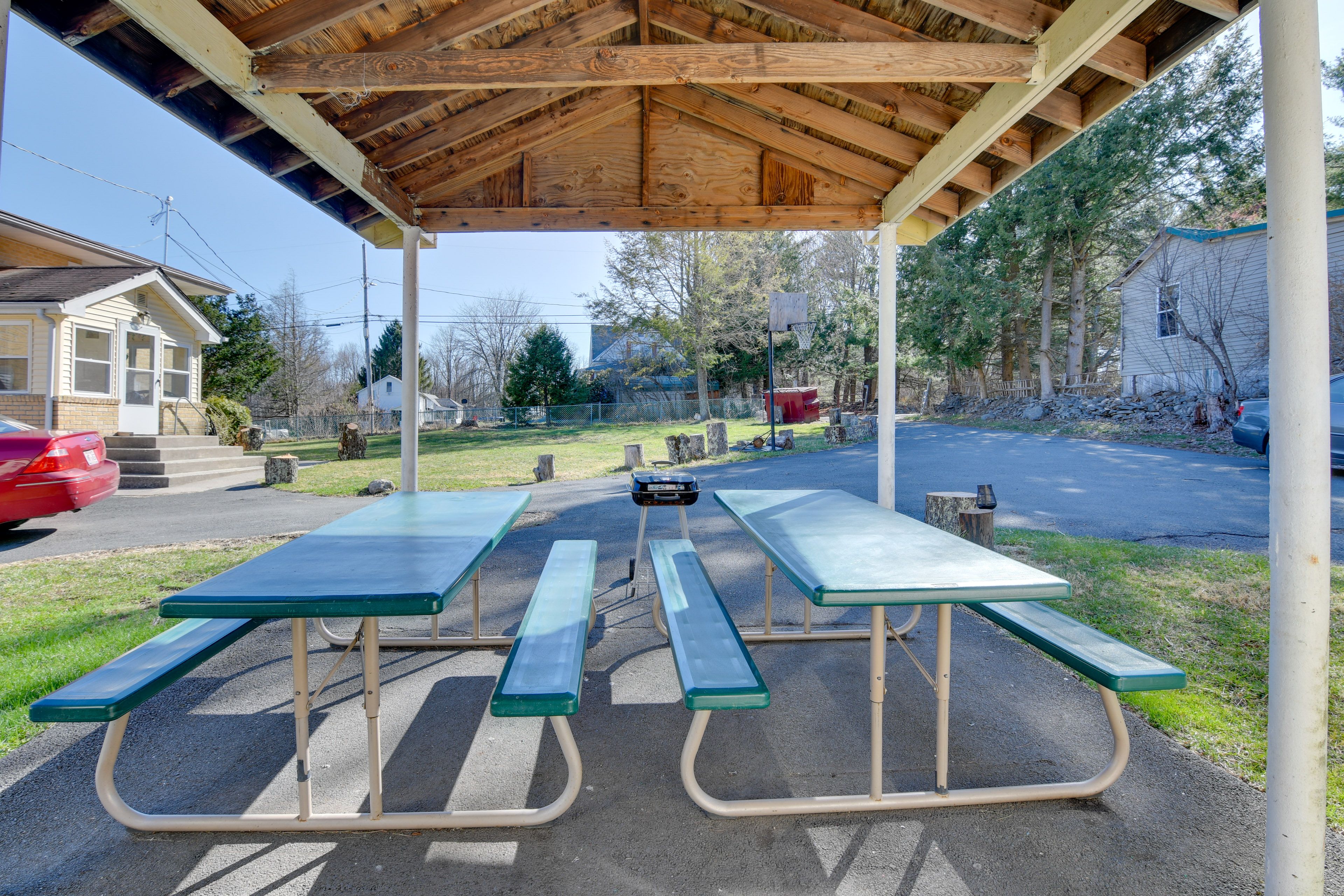 Shared Patio | Picnic Tables | Grill