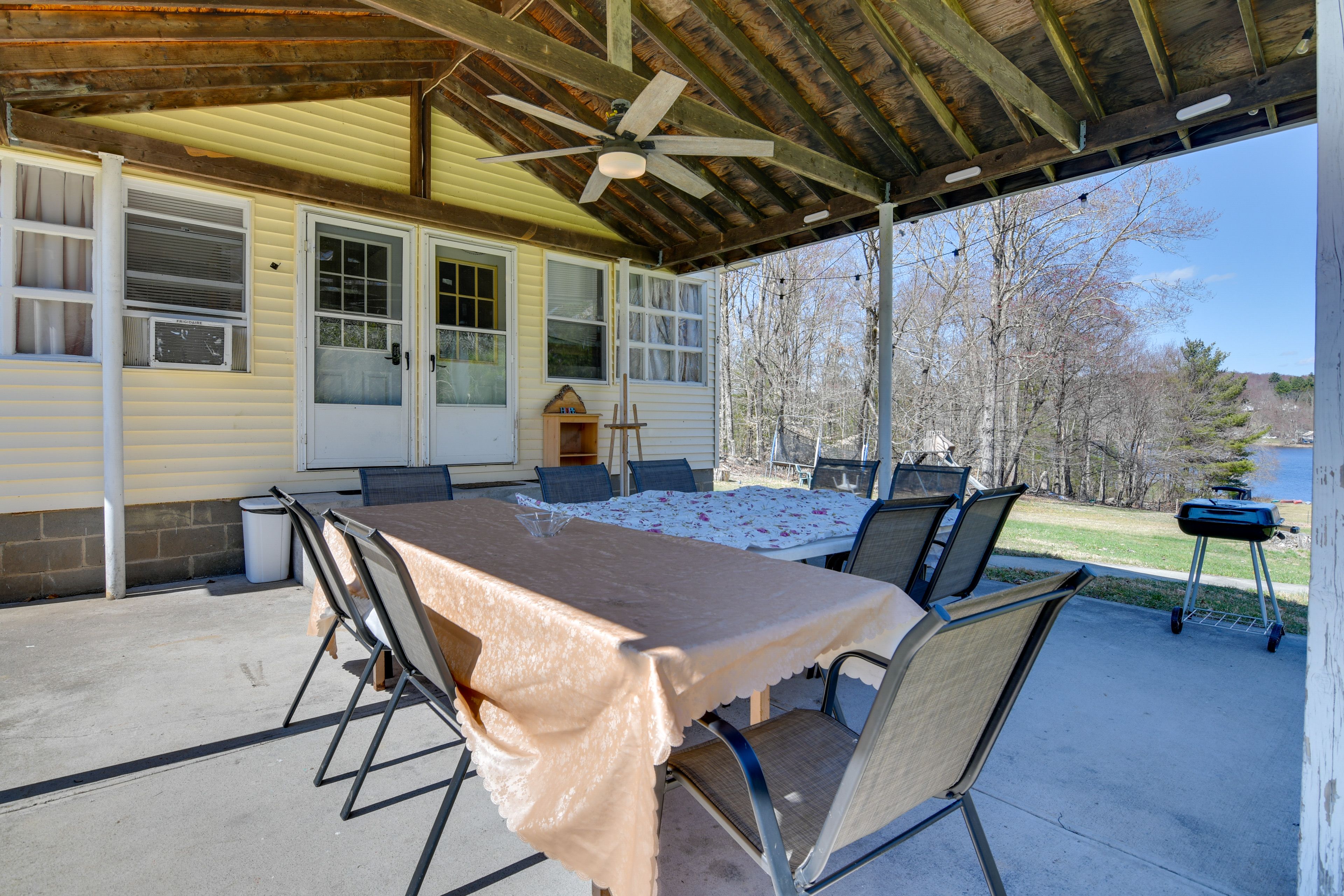 Shared Patio | Outdoor Dining Tables | Grill
