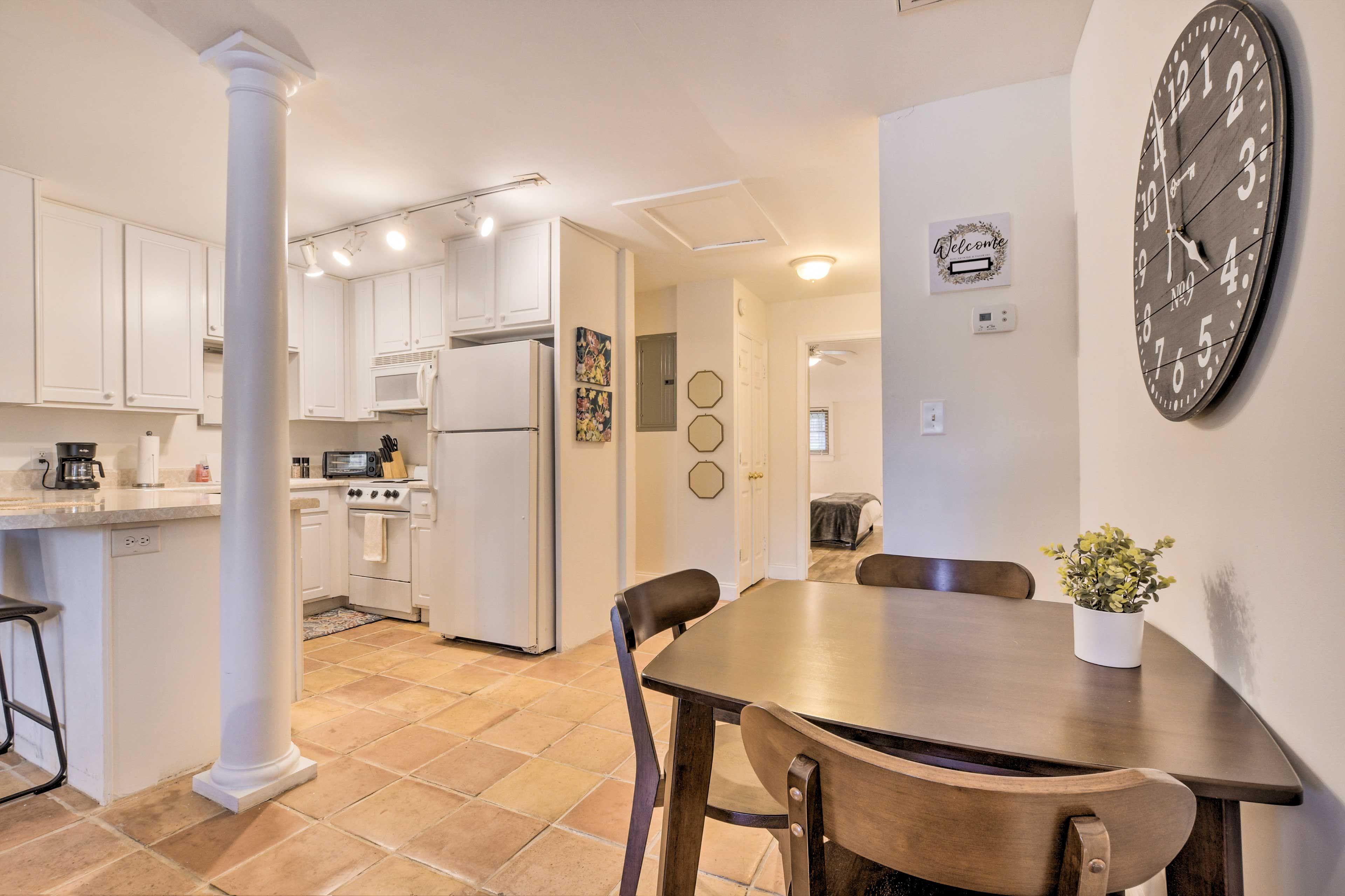 Dining Area & Kitchen | Ground-Floor Condo