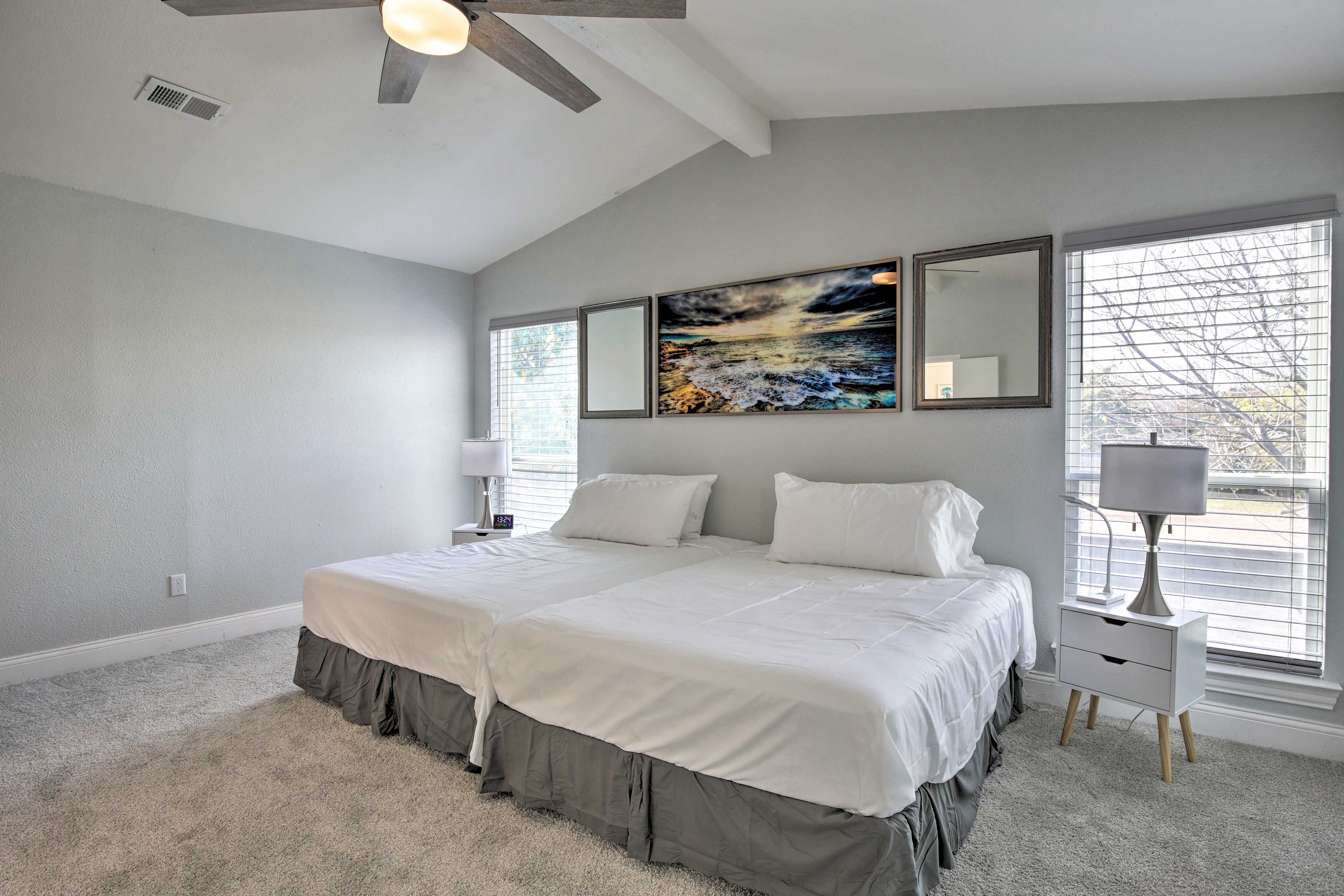 Bedroom 1 | 2nd Floor | 2 Full Beds (Convertible to Grand King)