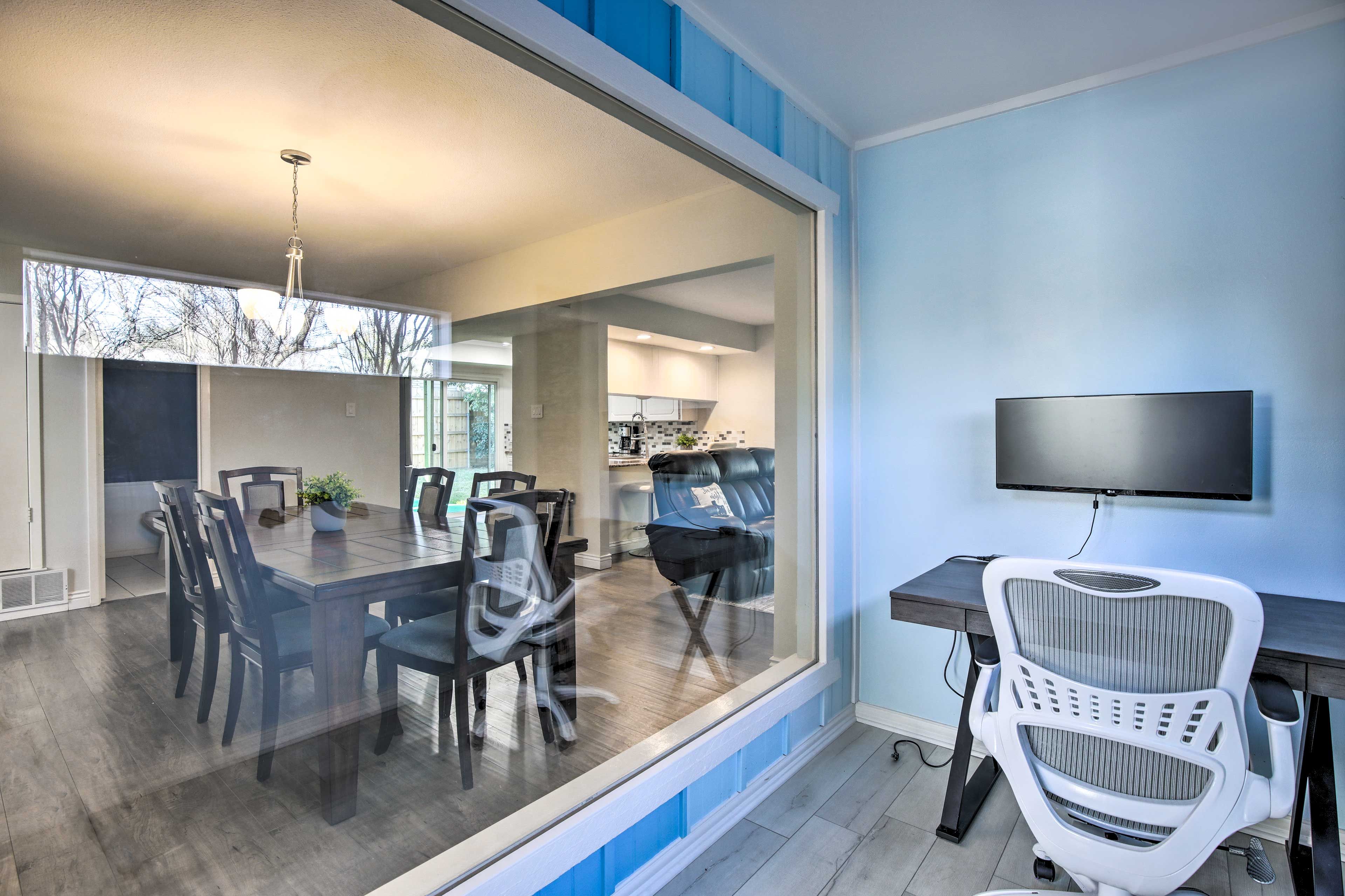 Office | 1st Floor | Access via Living Room | Central AC & Heating