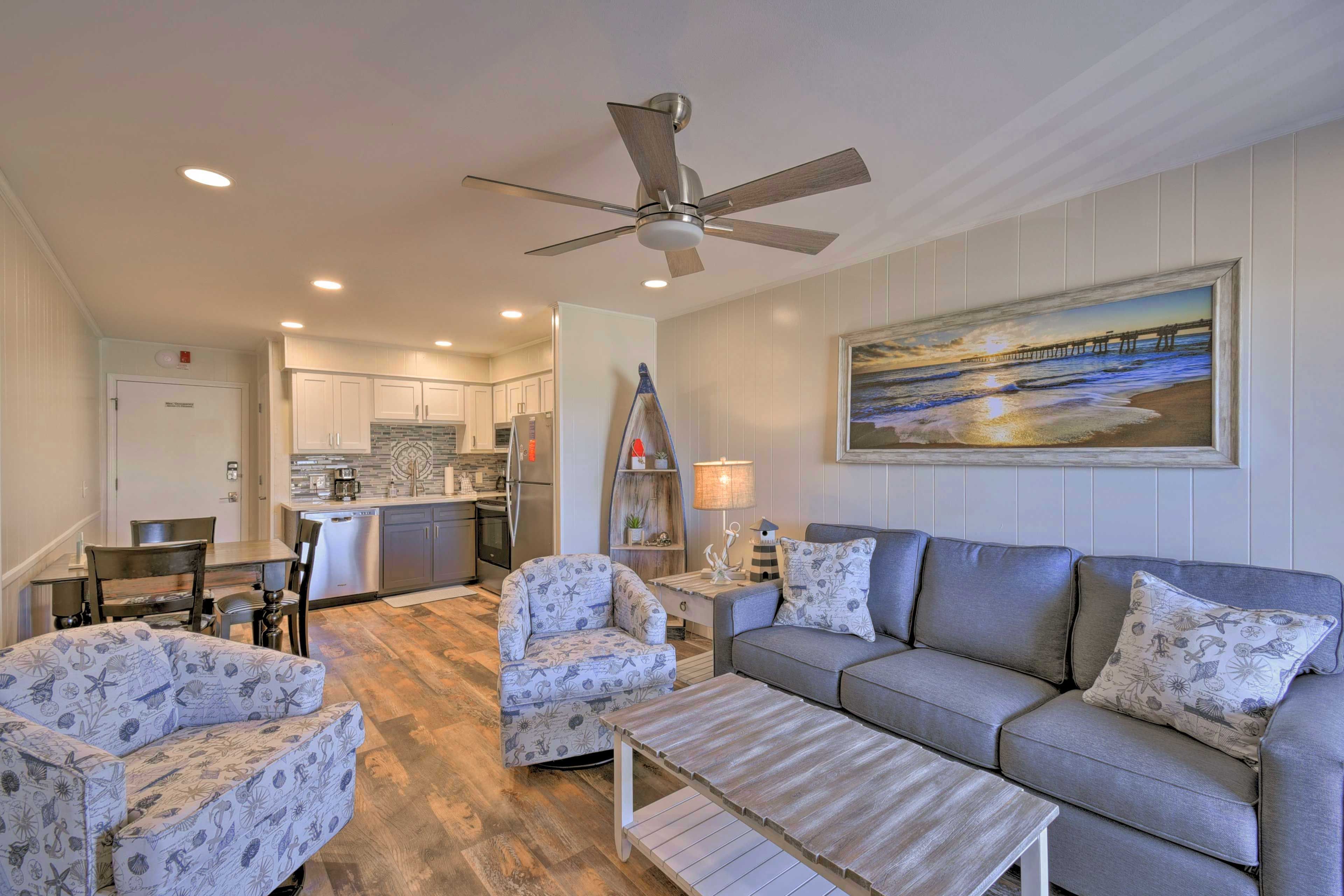 North Myrtle Beach Vacation Rental | 2BR | 2BA | 800 Sq Ft | Steps Required