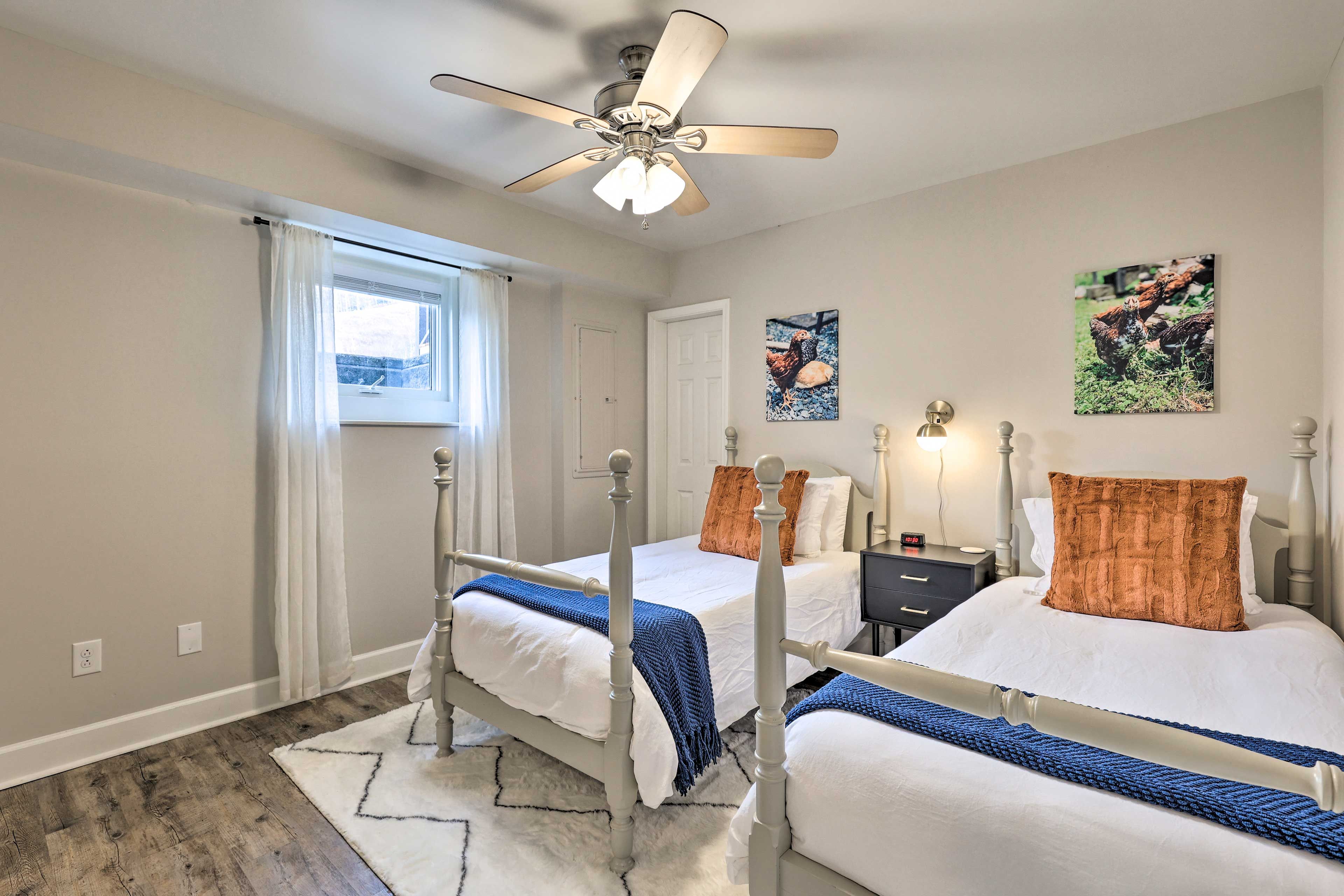 Bedroom 4 | 2 Twin Beds | Lower Level